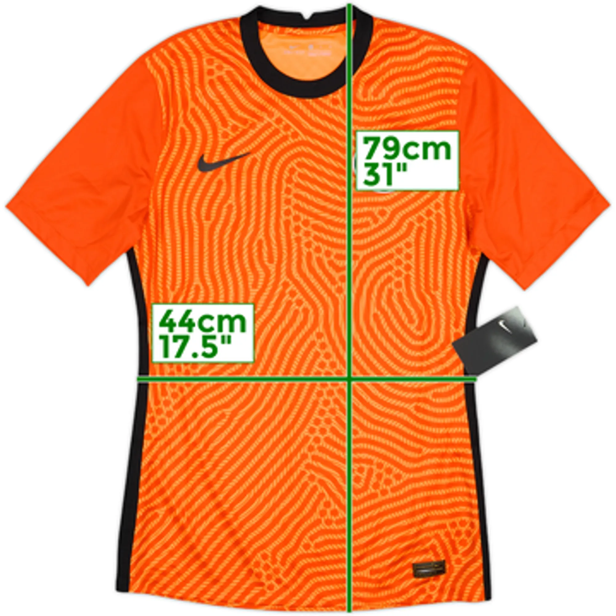 Nike Nigeria Mens SS Goalkeeper Player Issue Home Shirt 2020