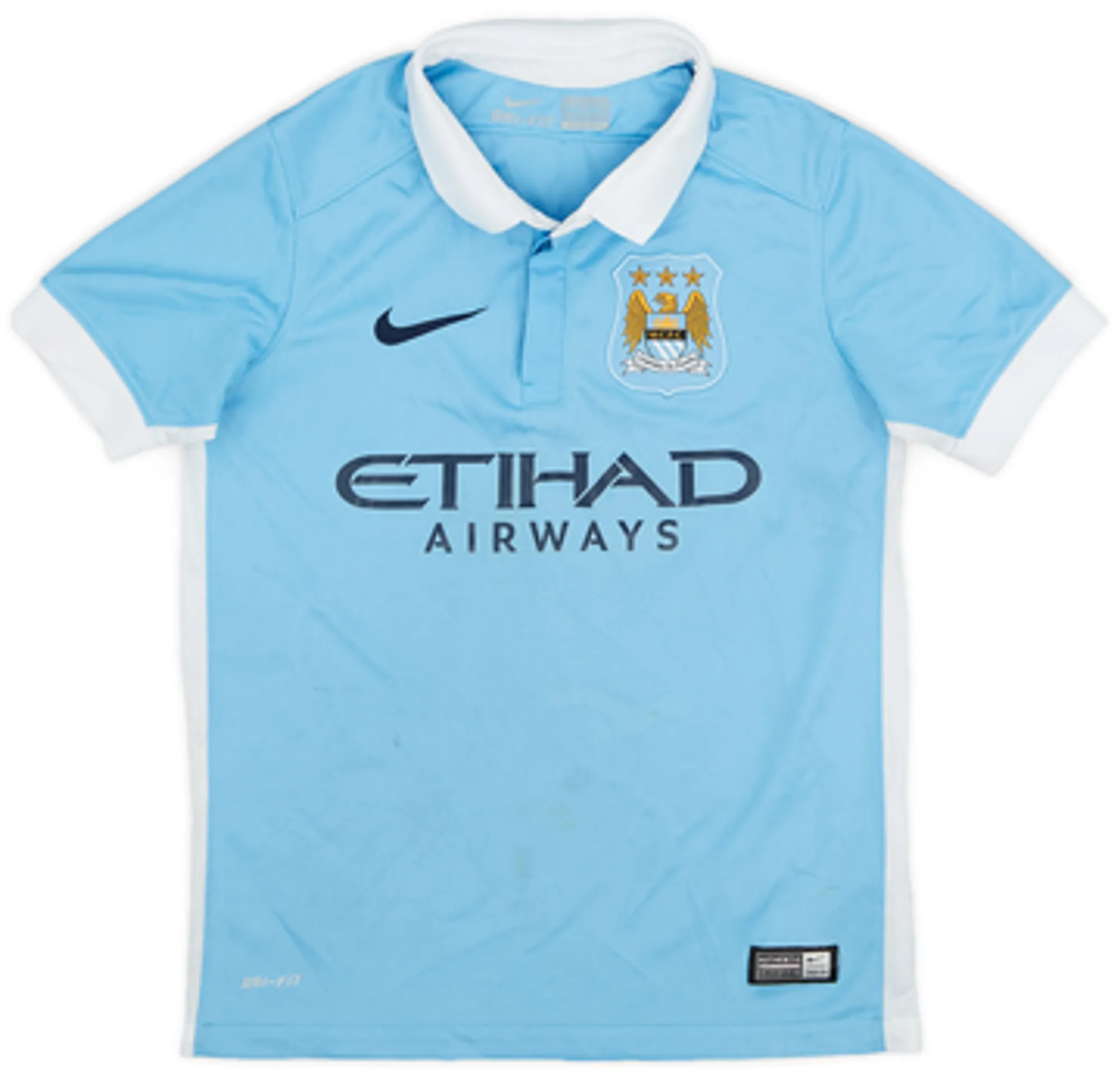 Nike Manchester City Boys SS Home Shirt 2015/16
