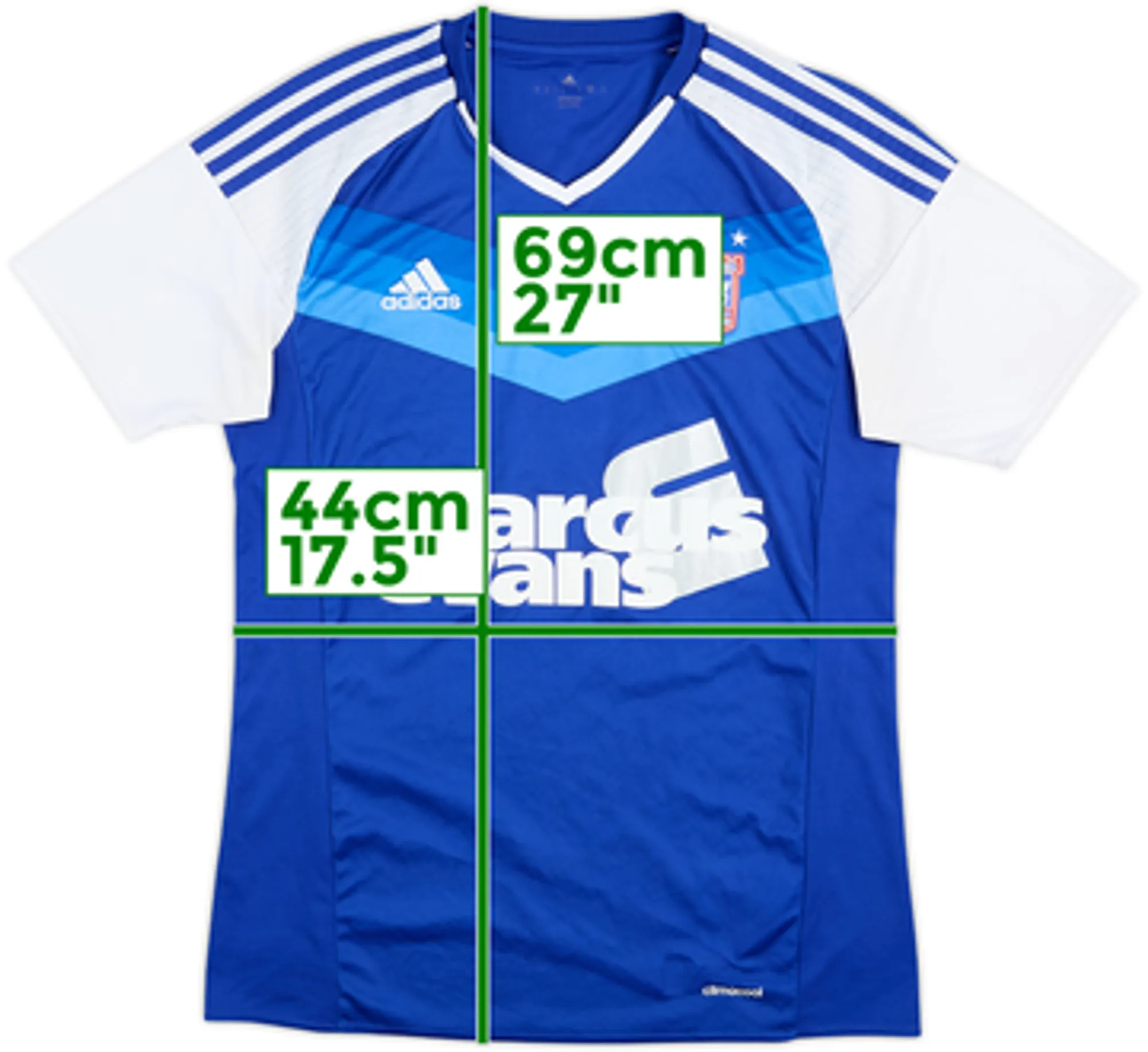 adidas Ipswich Town Mens SS Home Shirt 2016/17