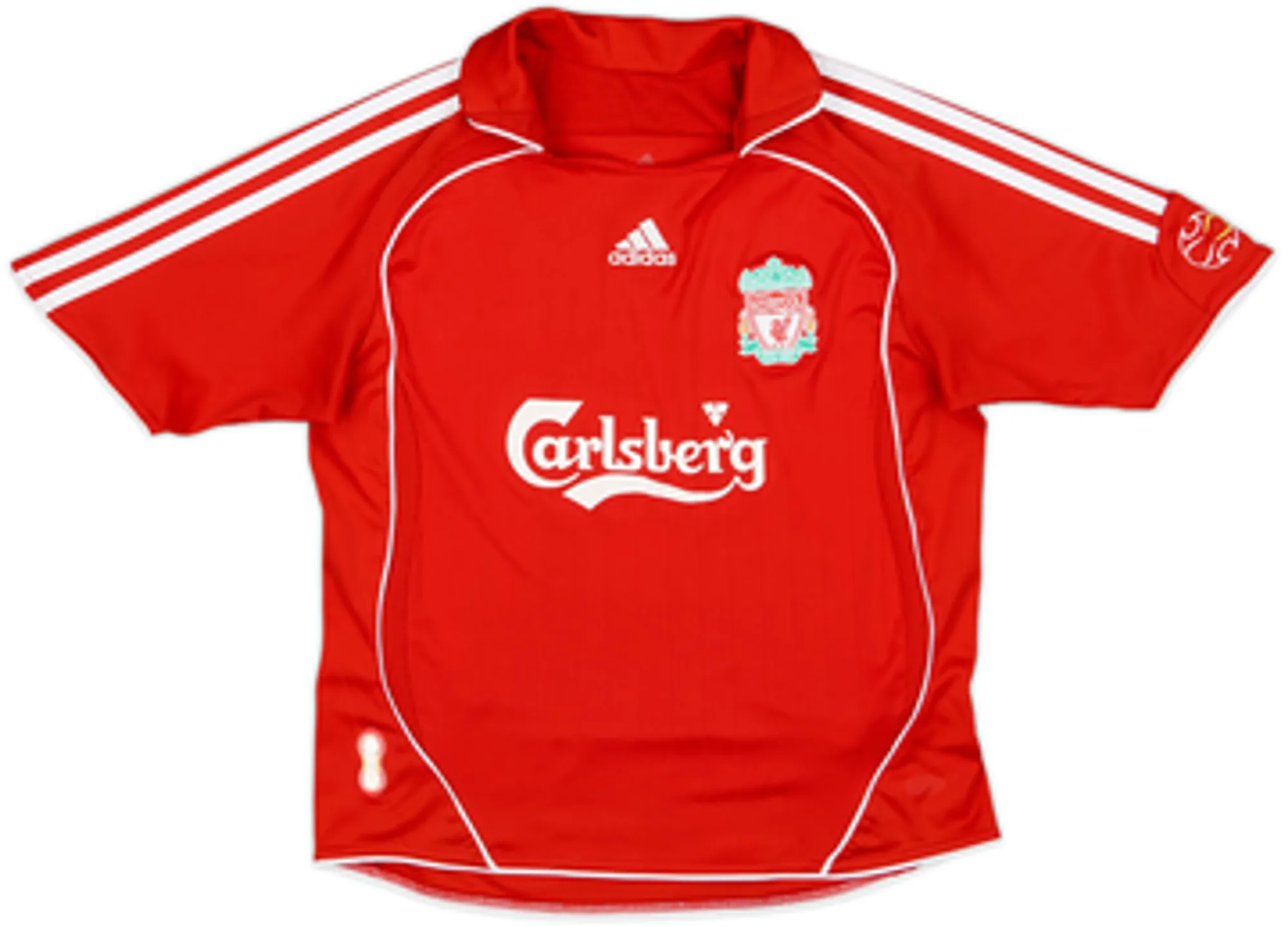adidas Liverpool Boys SS Home Shirt 2006/08