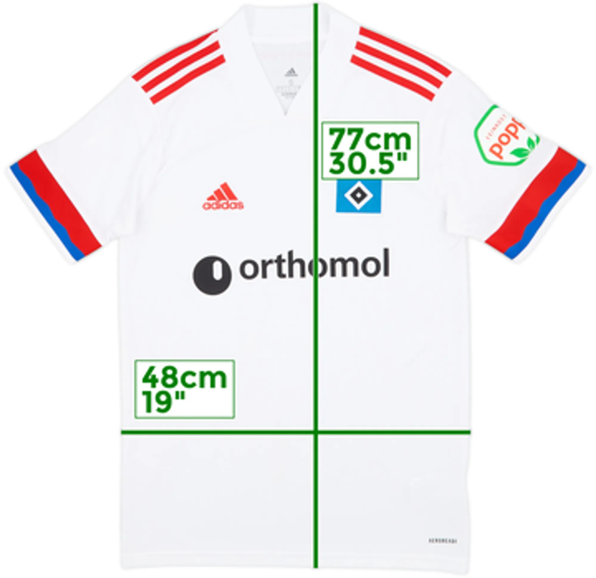 adidas Hamburg Mens SS Home Shirt 2020/21