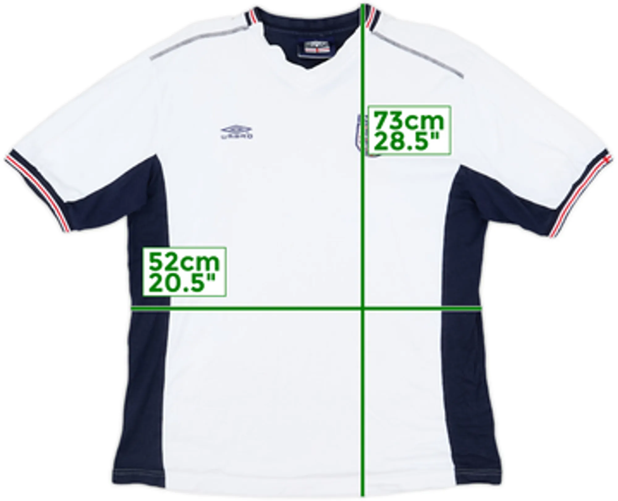 Umbro England Mens SS Home Shirt 2002