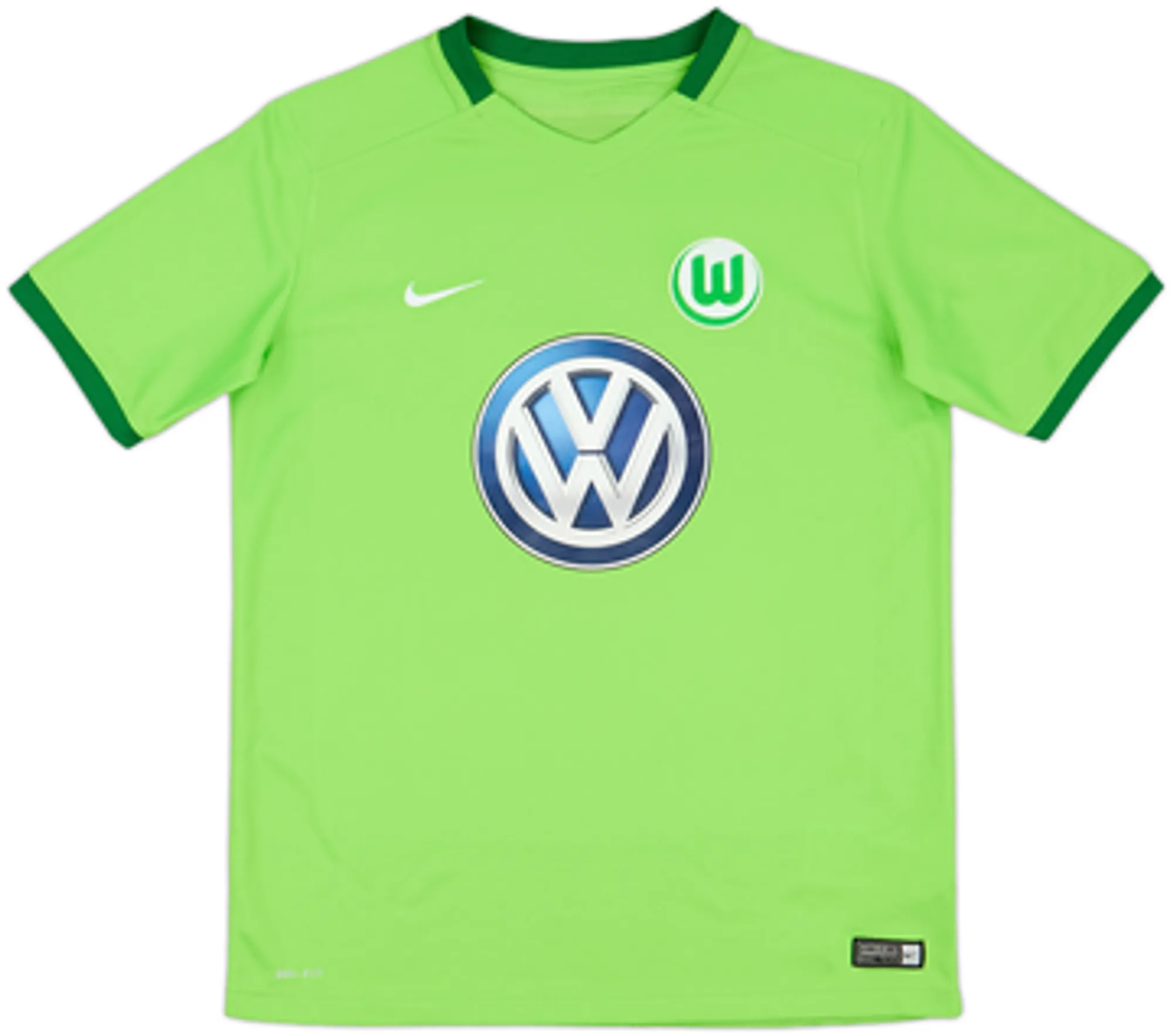 Nike Wolfsburg Boys SS Home Shirt 2016/17