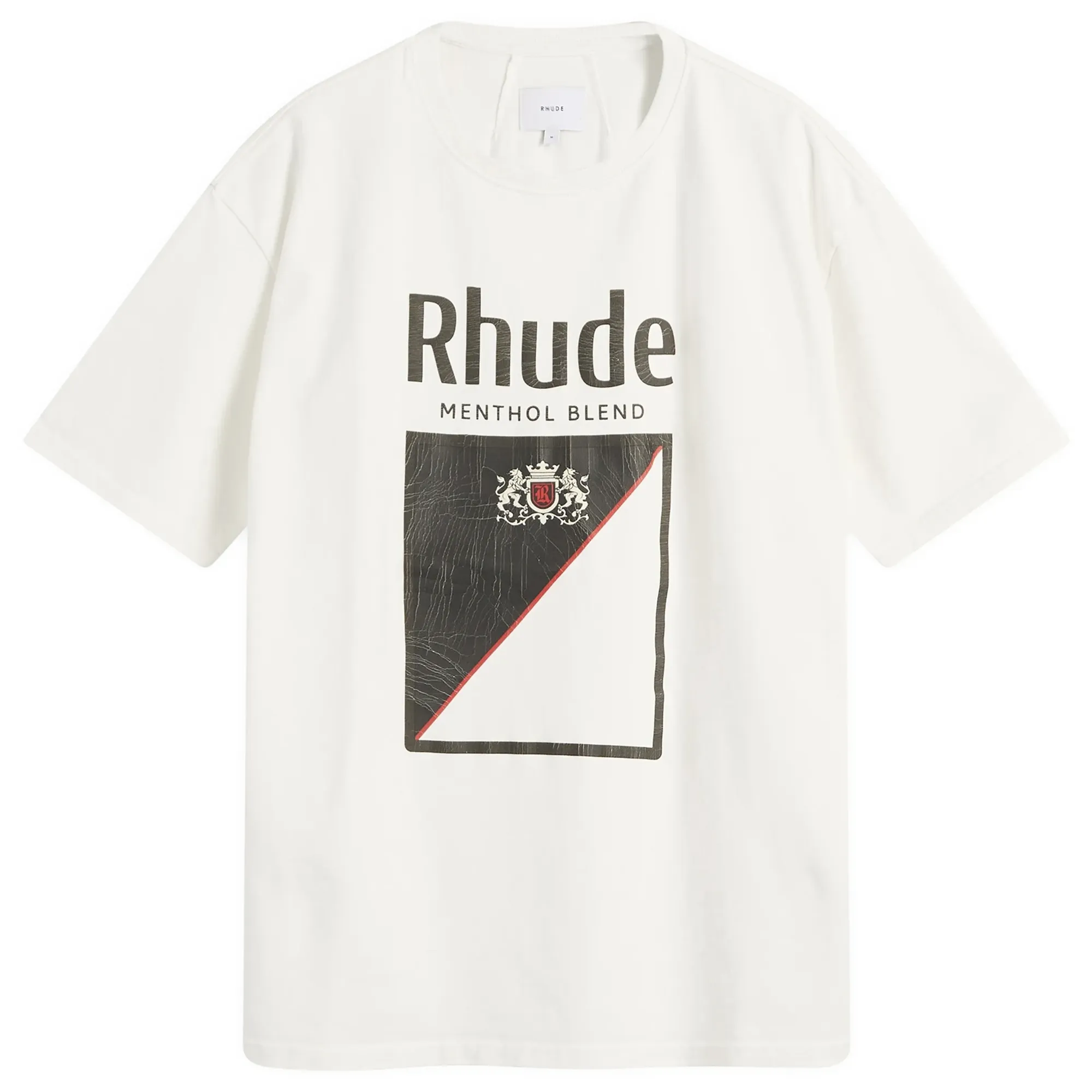 Rhude Men's Collins Fumar T-Shirt Vintage White / Black / Red