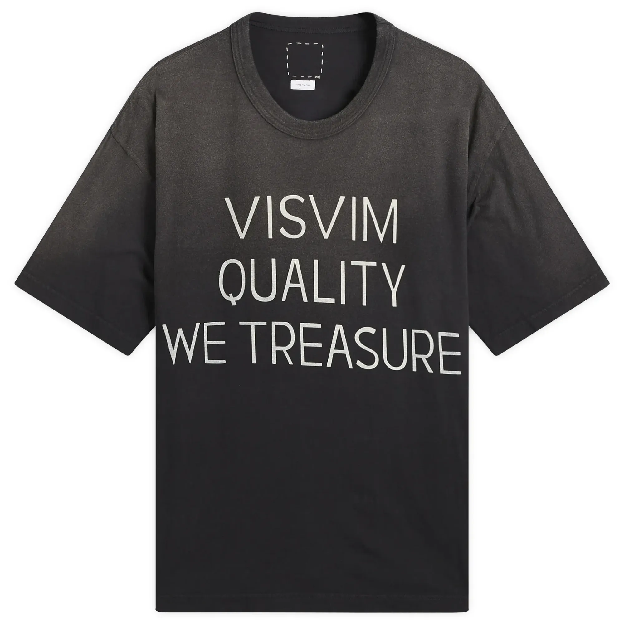 Visvim Men's Jumbo T-Shirt DMGD Black