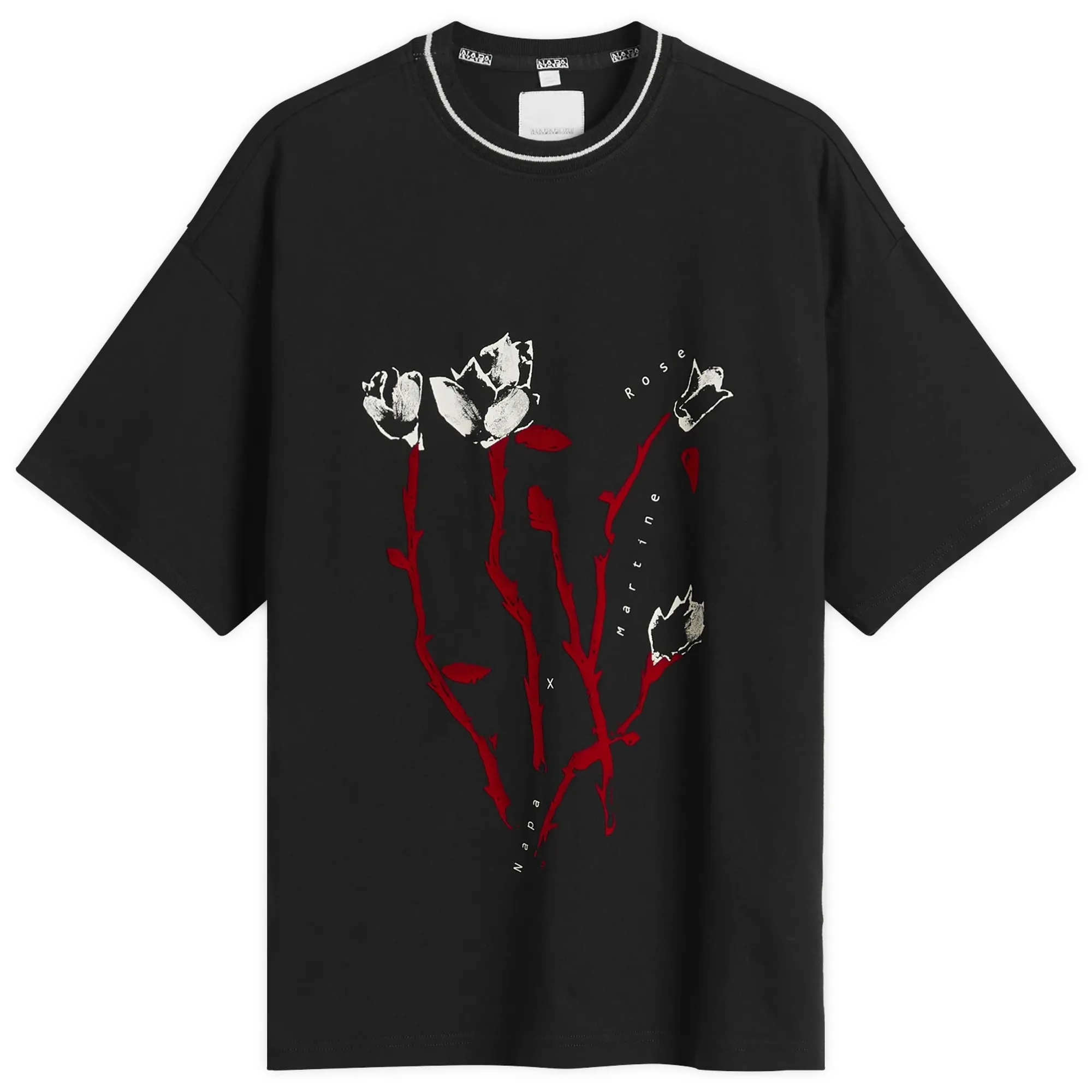 Napapijri Men's x Martine Rose T-Shirt Black Beauty