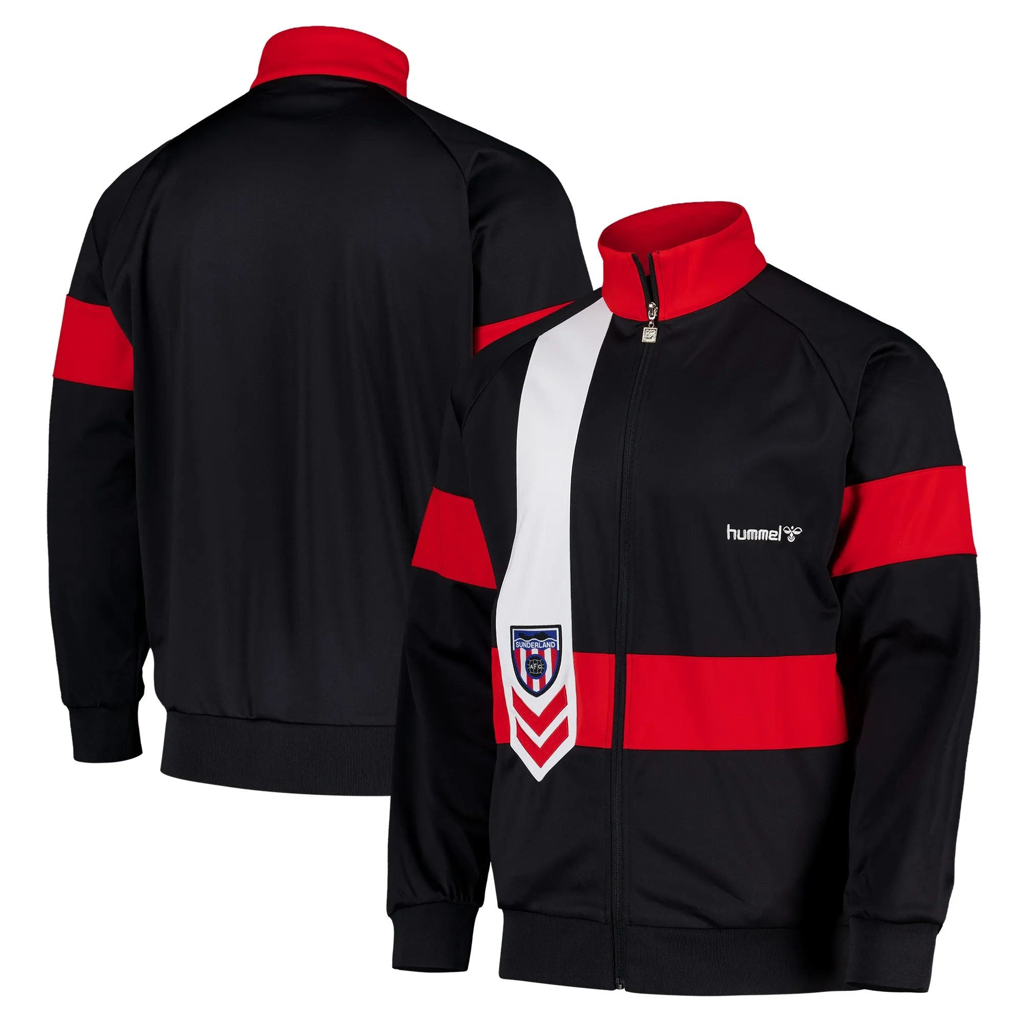 Sunderland Hummel 1992-93 Retro Home Track Jacket - Black