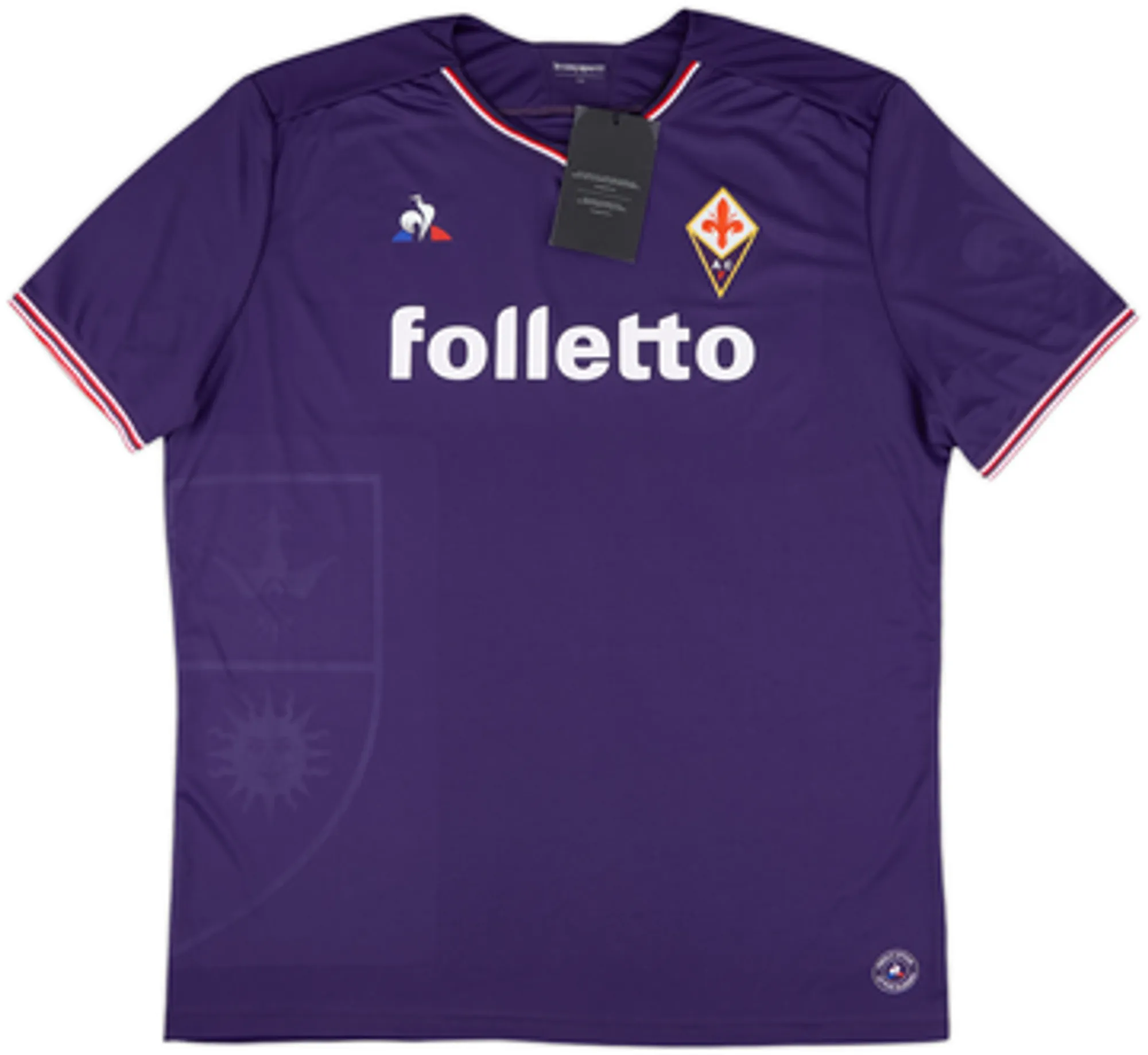 LeCoqSportif Fiorentina Mens SS Home Shirt 2017/18