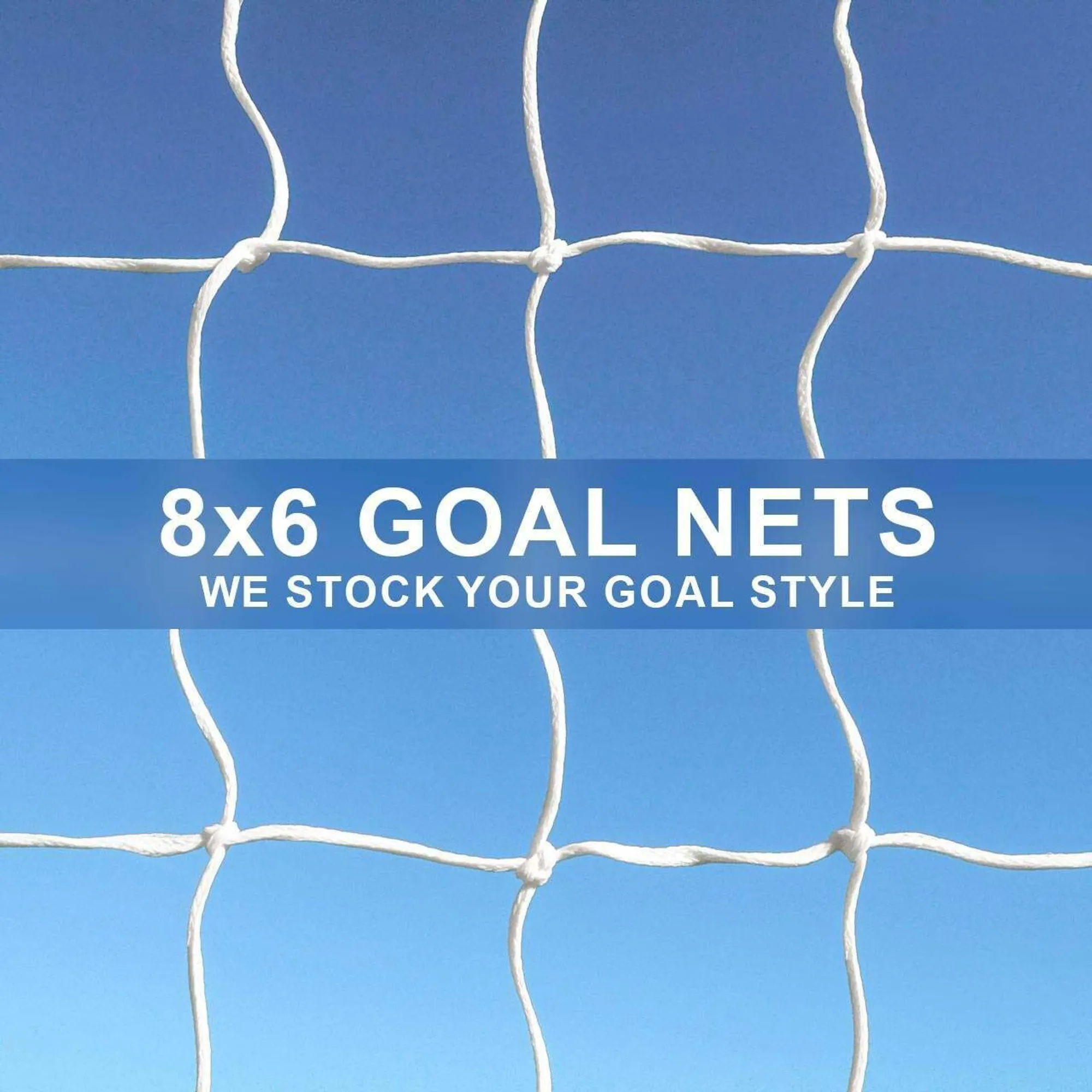 8 x 6 Replacement Football Goal Nets