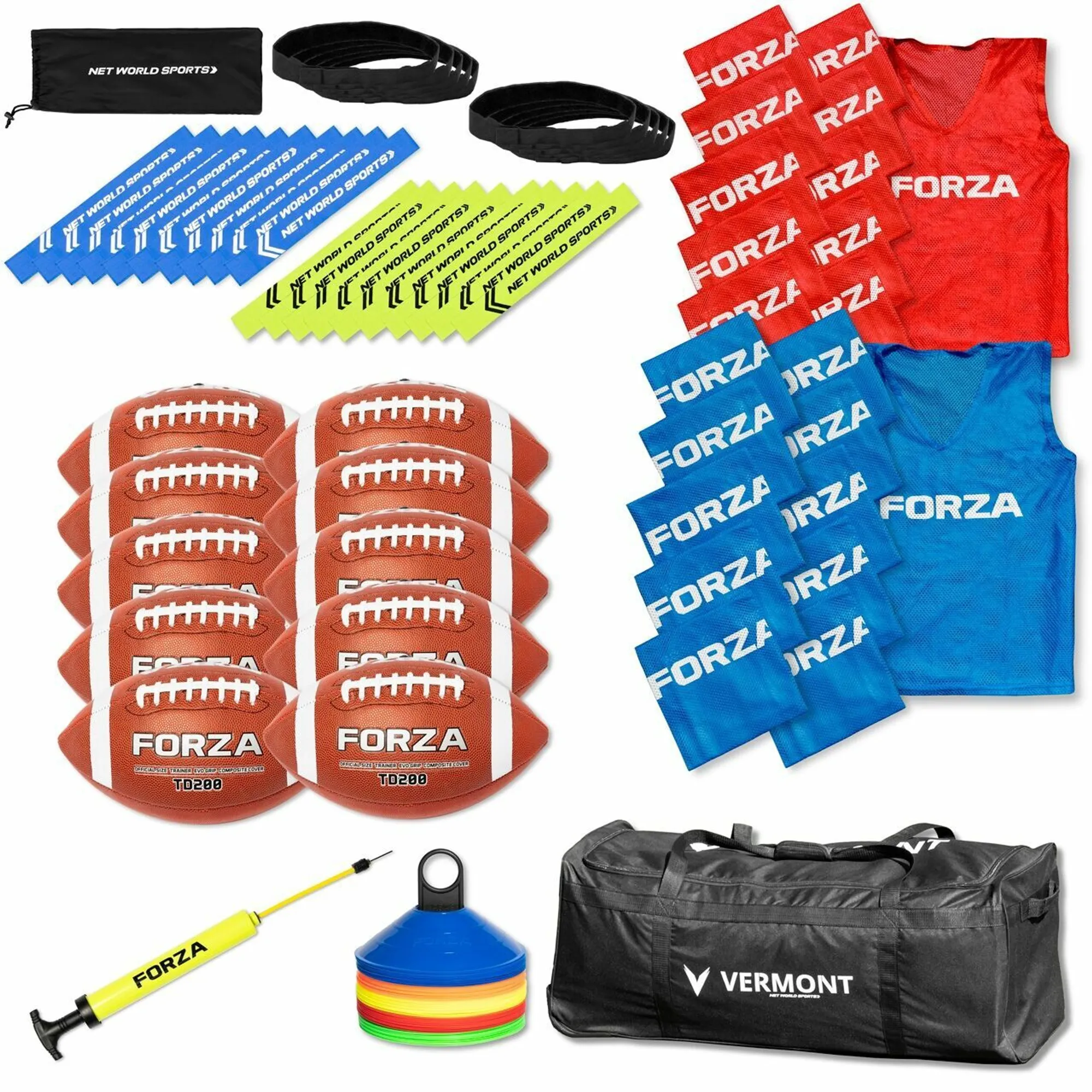 Complete FORZA American flag football School Set