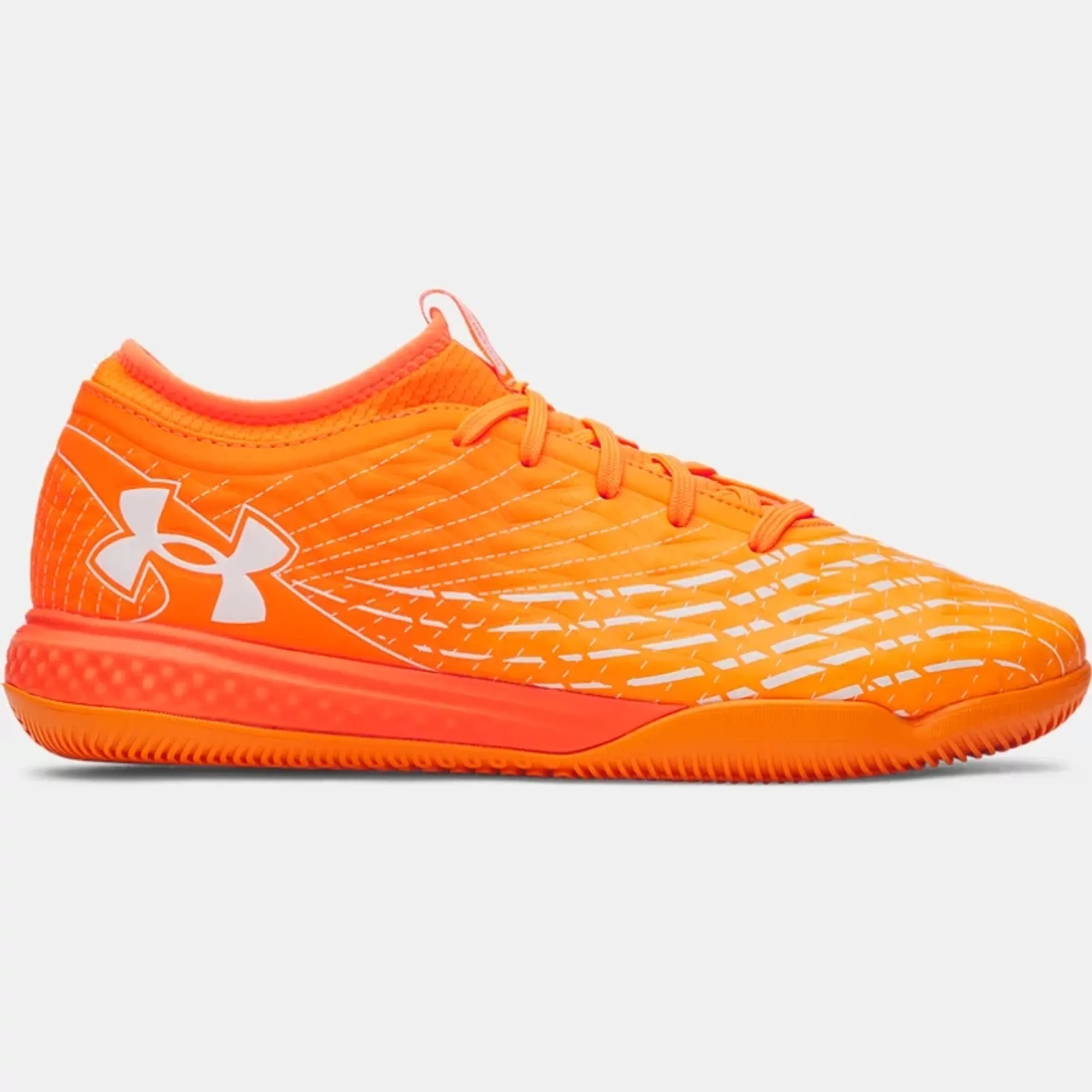 Under Armour  Magnetico Select 5 Indoor Unisex Soccer Shoes Blaze Orange / Squad Orange / White 9.5