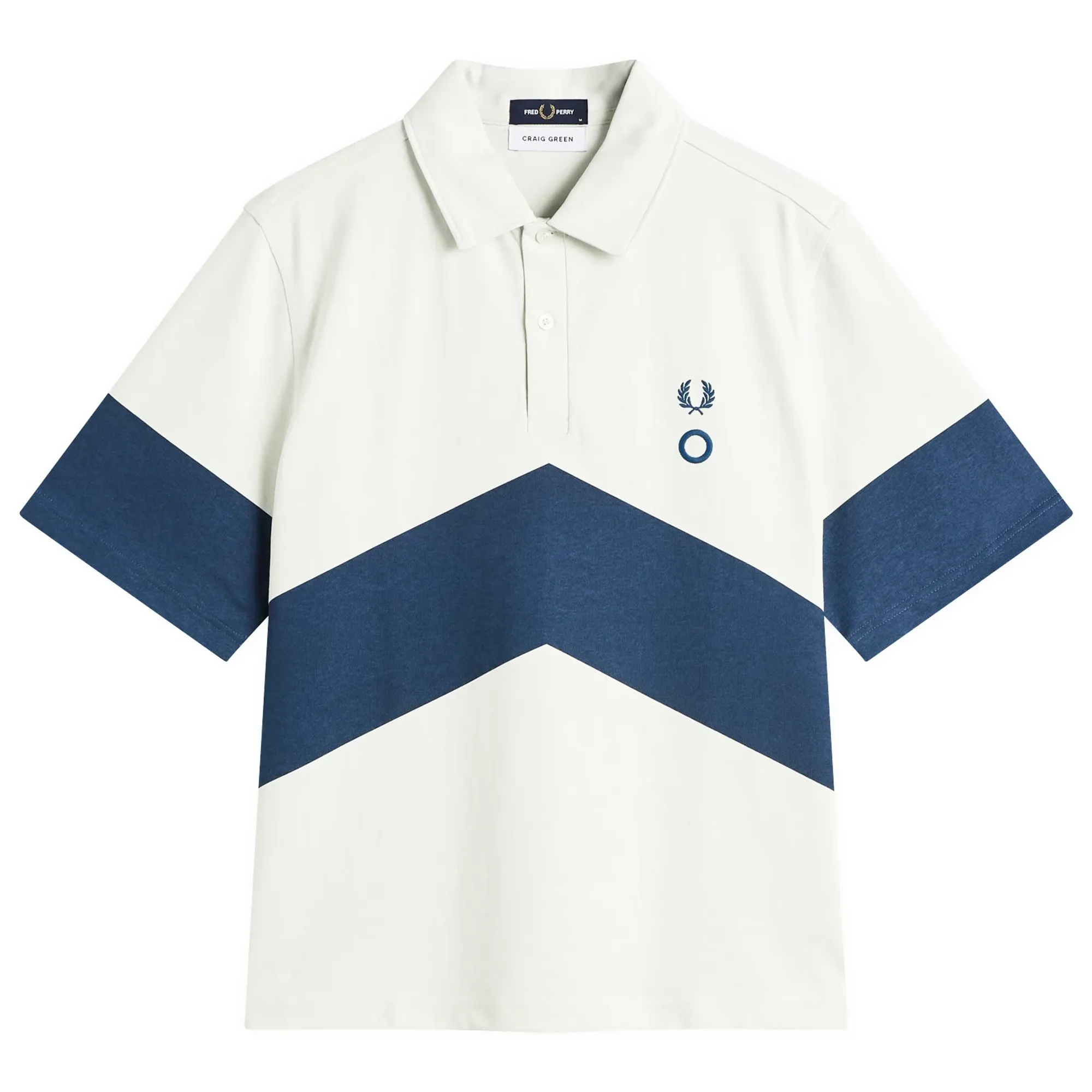 Fred Perry Men's x Craig Green Heavy Short Sleeve Polo Shirt Uniform Offwhite