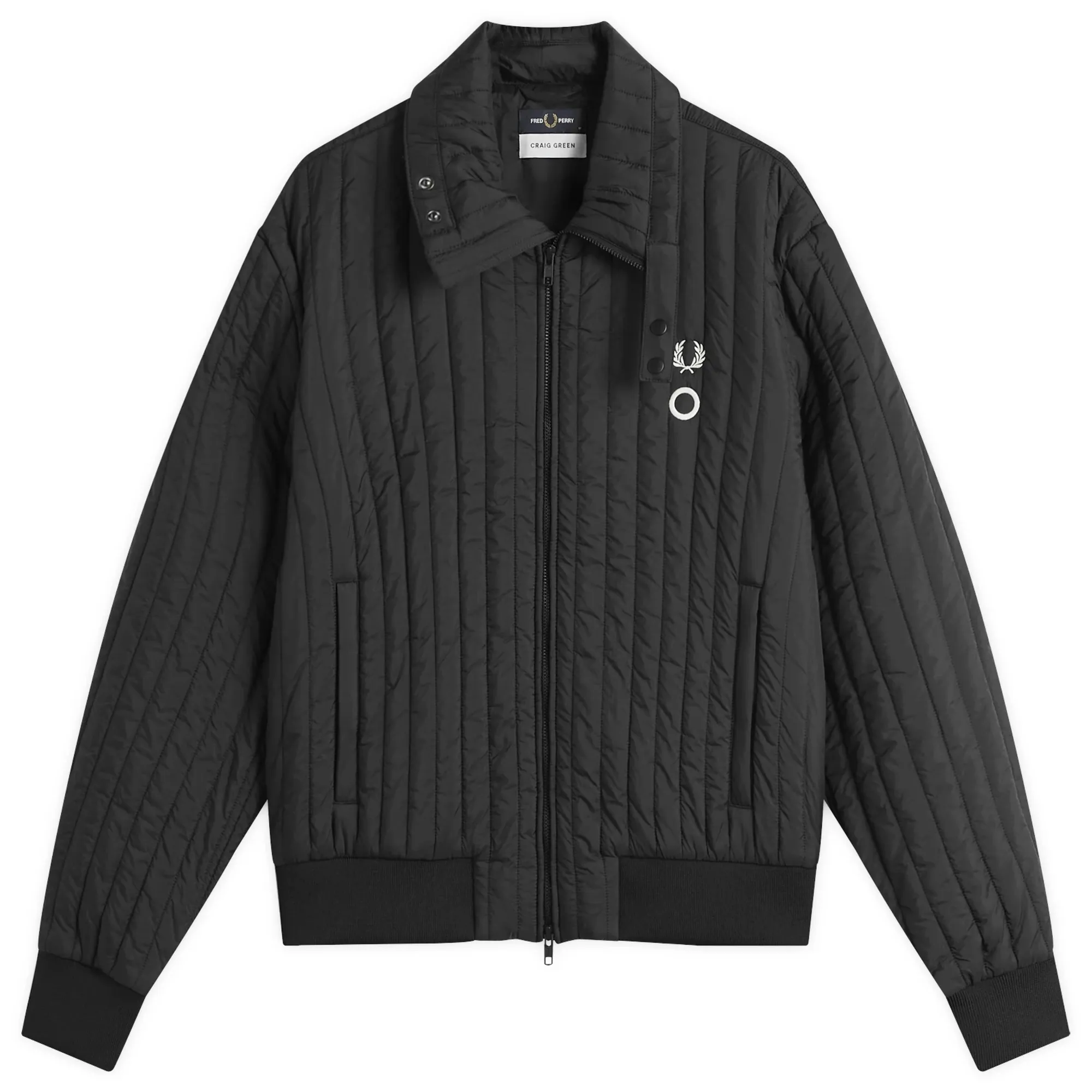 Fred Perry Men's x Craig Green Quilted Jacket Black