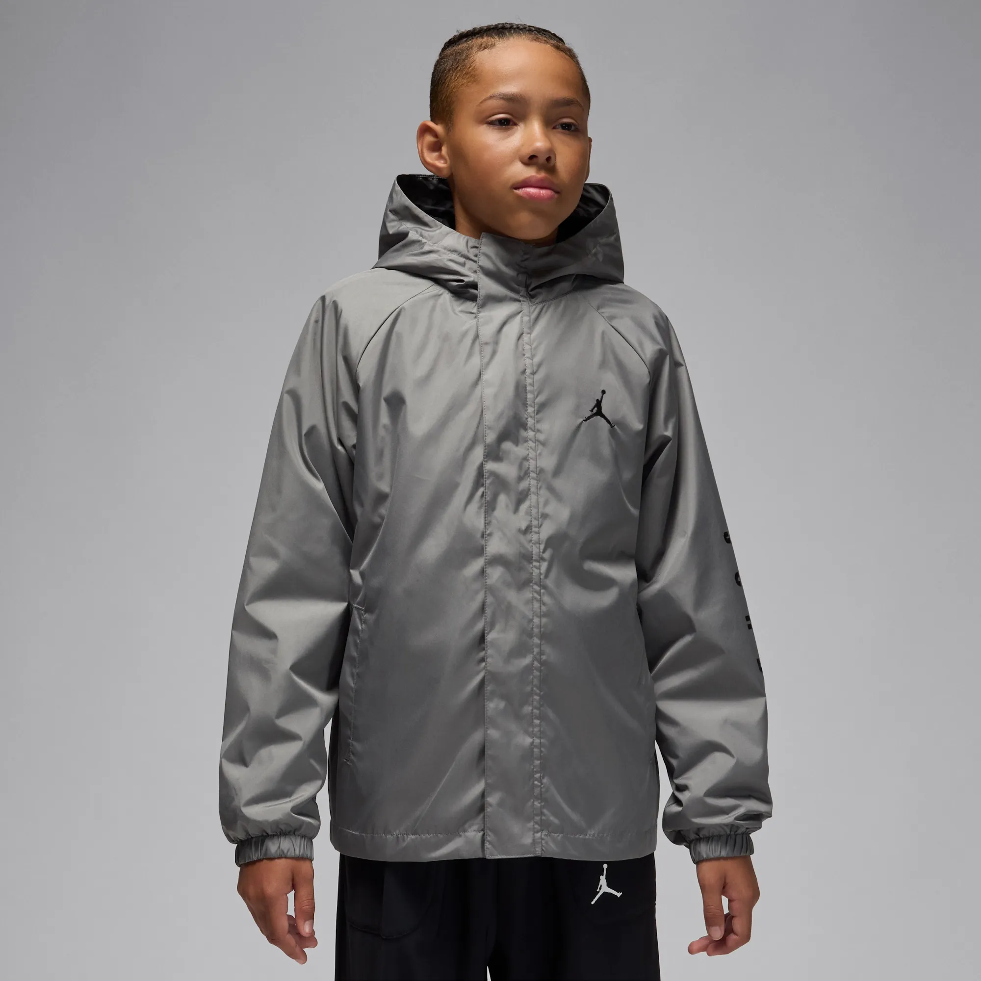 Nike Jordan Older Kids' 3-In-1 System Jacket - Grey - Polyester