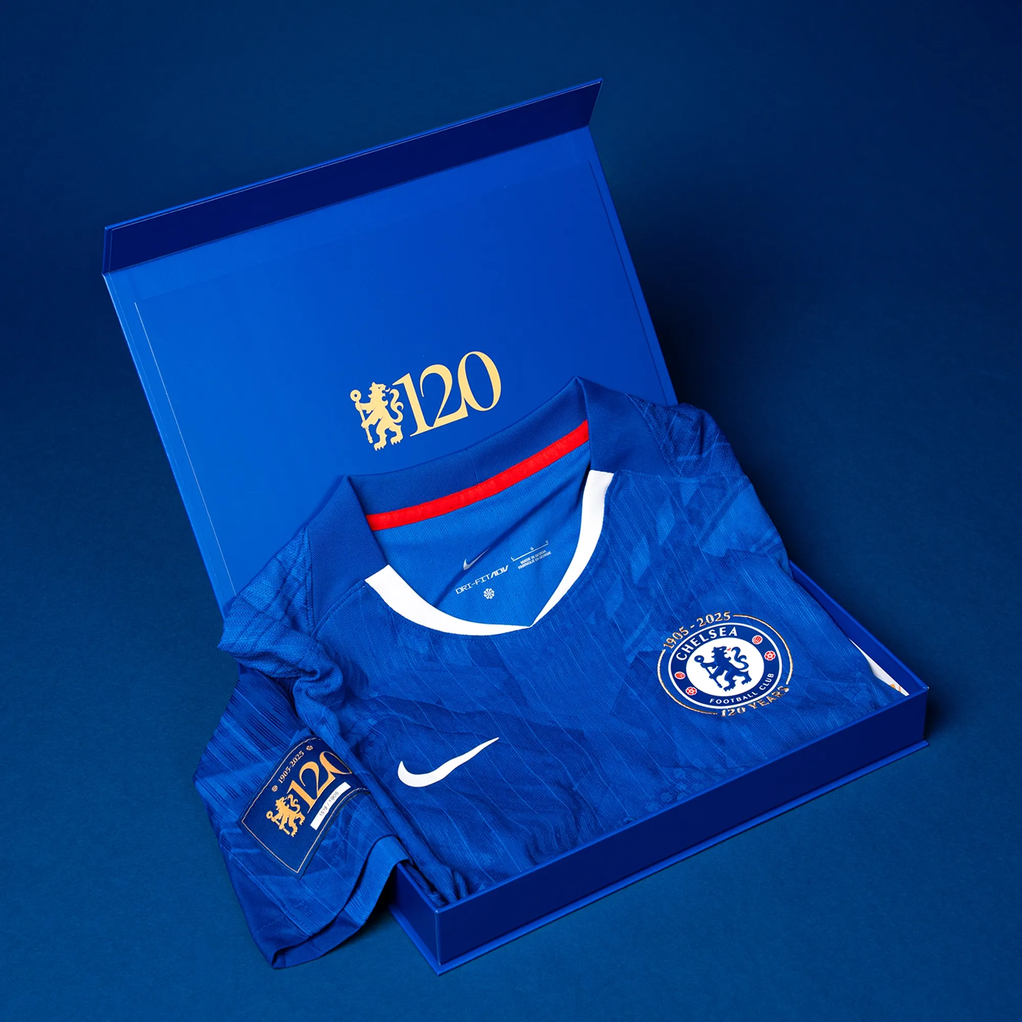 Chelsea Nike Home 120 Year Anniversary Special Edition Boxed Shirt 2025-26