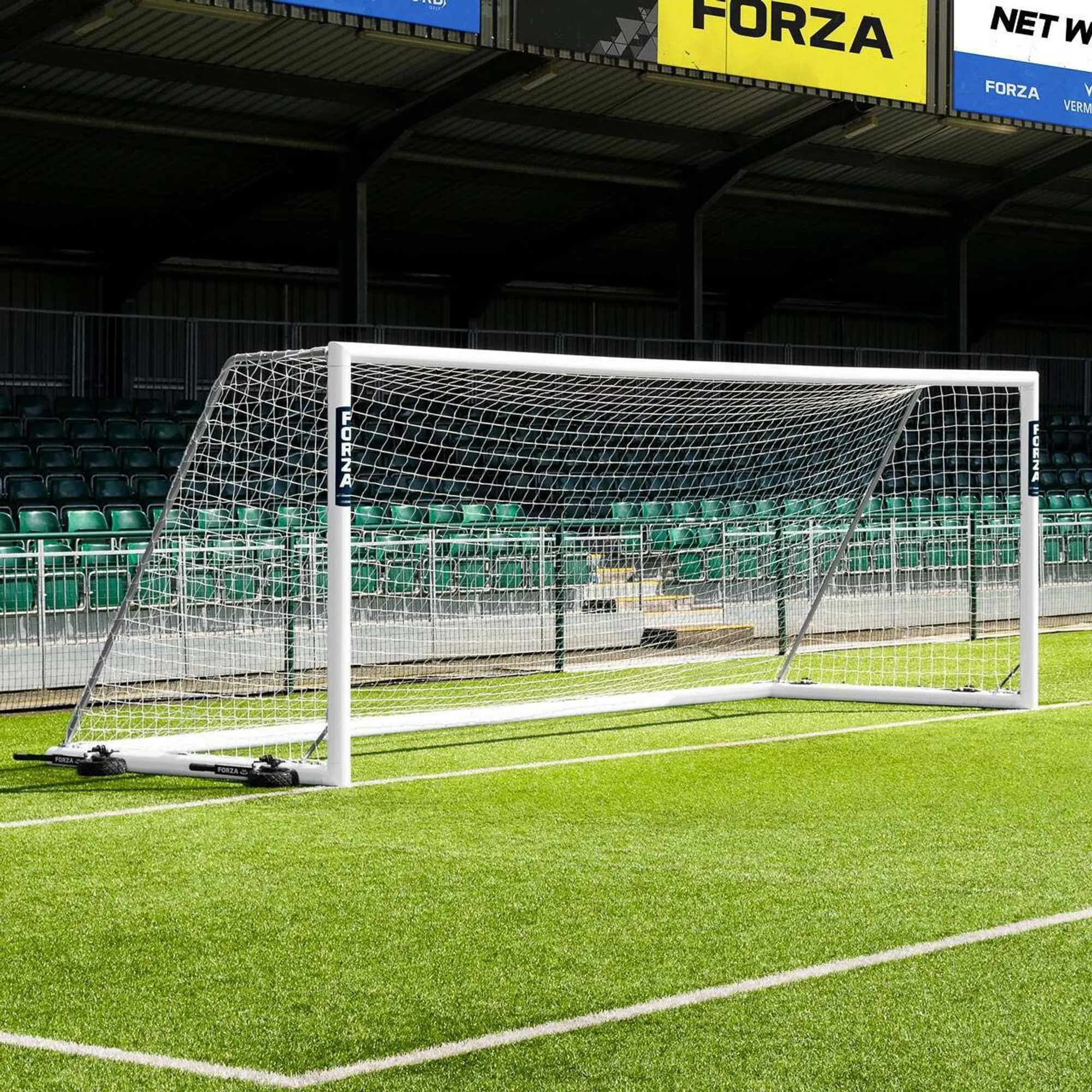 21 x 7 FORZA Alu110 Freestanding Football Goal
