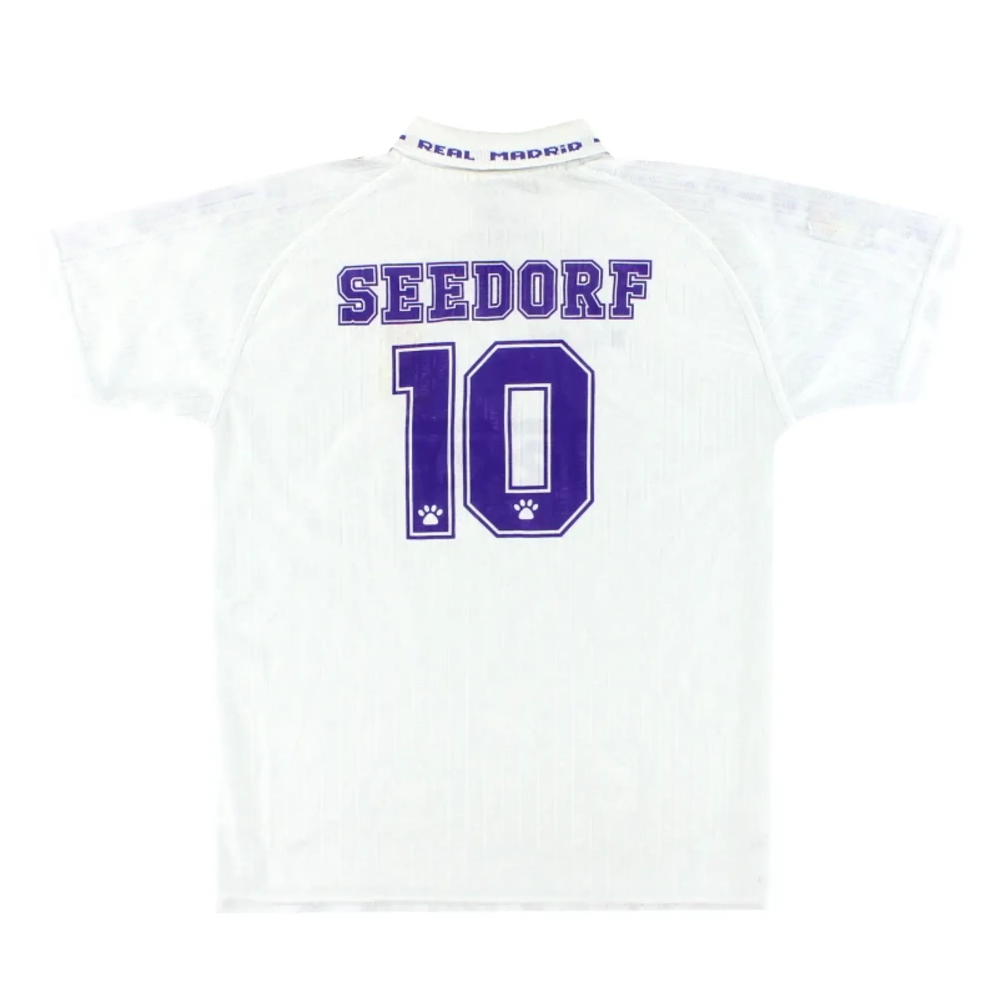 1996-97 Real Madrid Kelme Home Shirt Seedorf #10 Y - Real Madrid / Excellent 