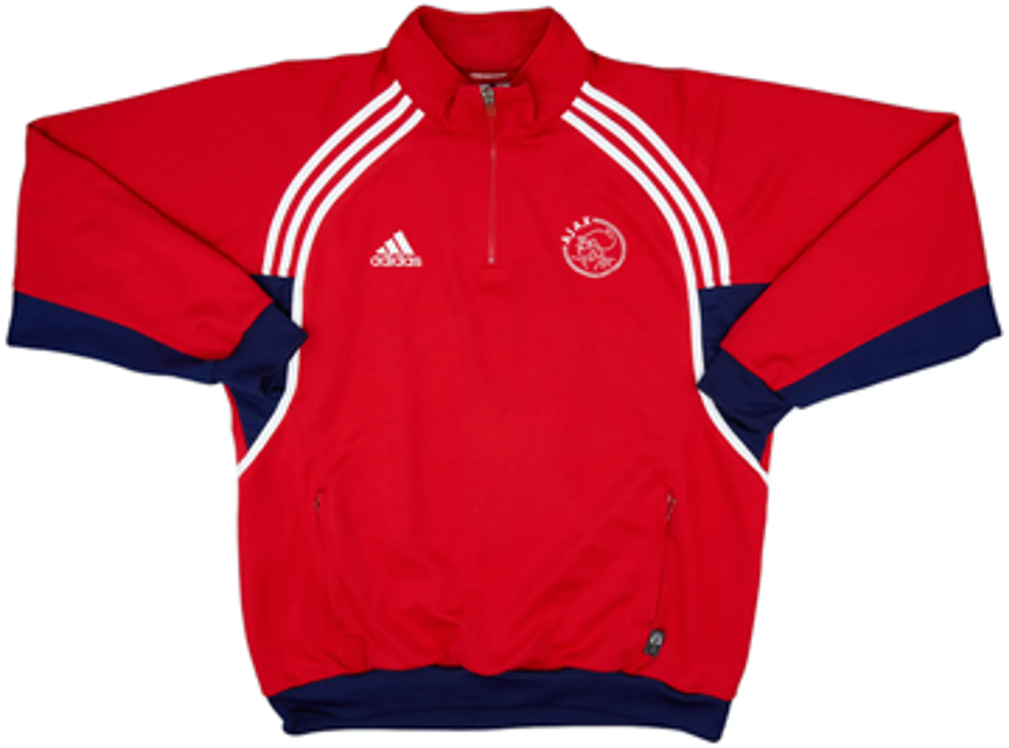 2000-01 Ajax adidas 1/4 Zip Training Top - 8/10 - (XL)