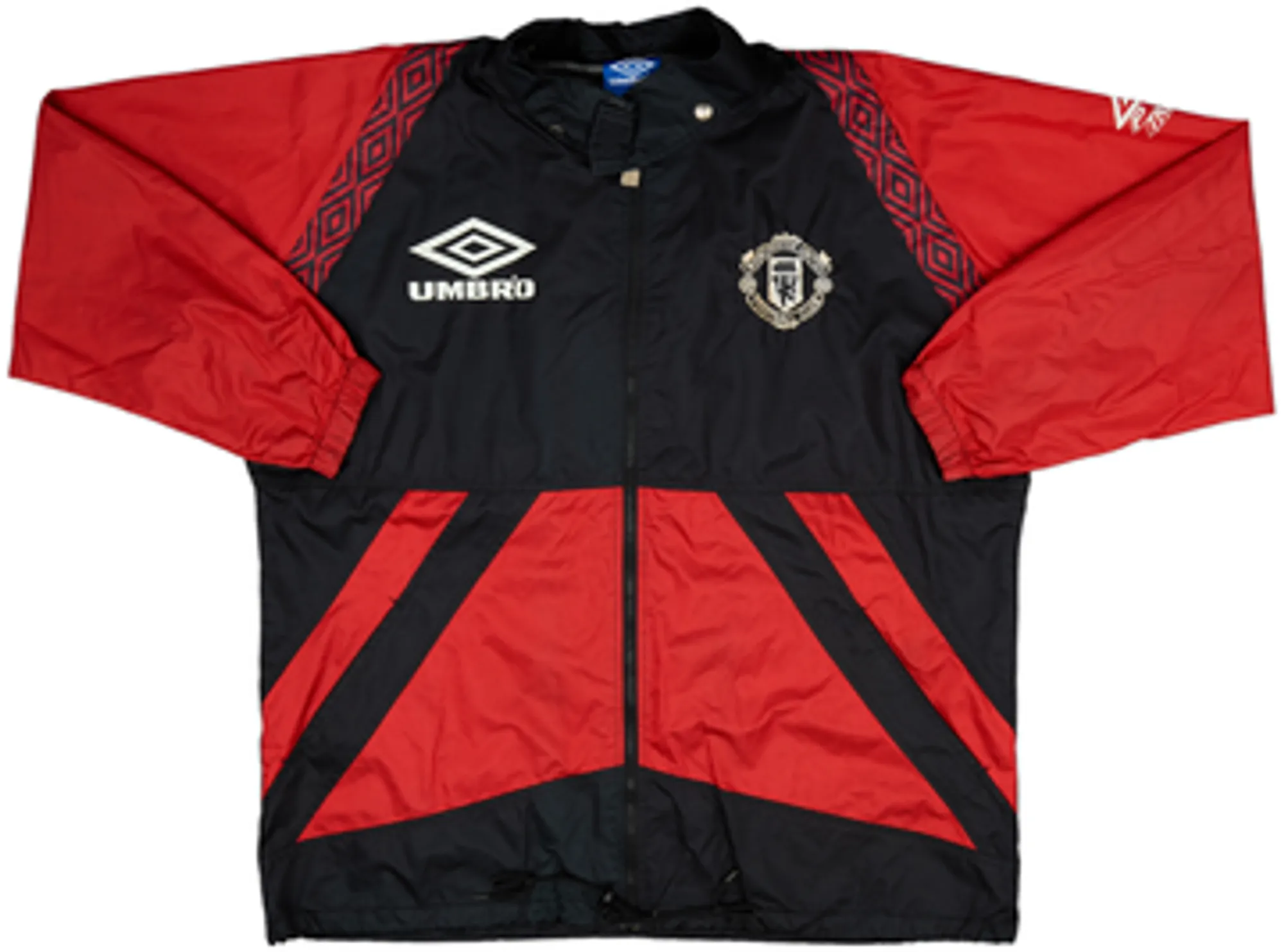 1994-96 Manchester United Umbro Hooded Rain Jacket - 8/10 - (L)