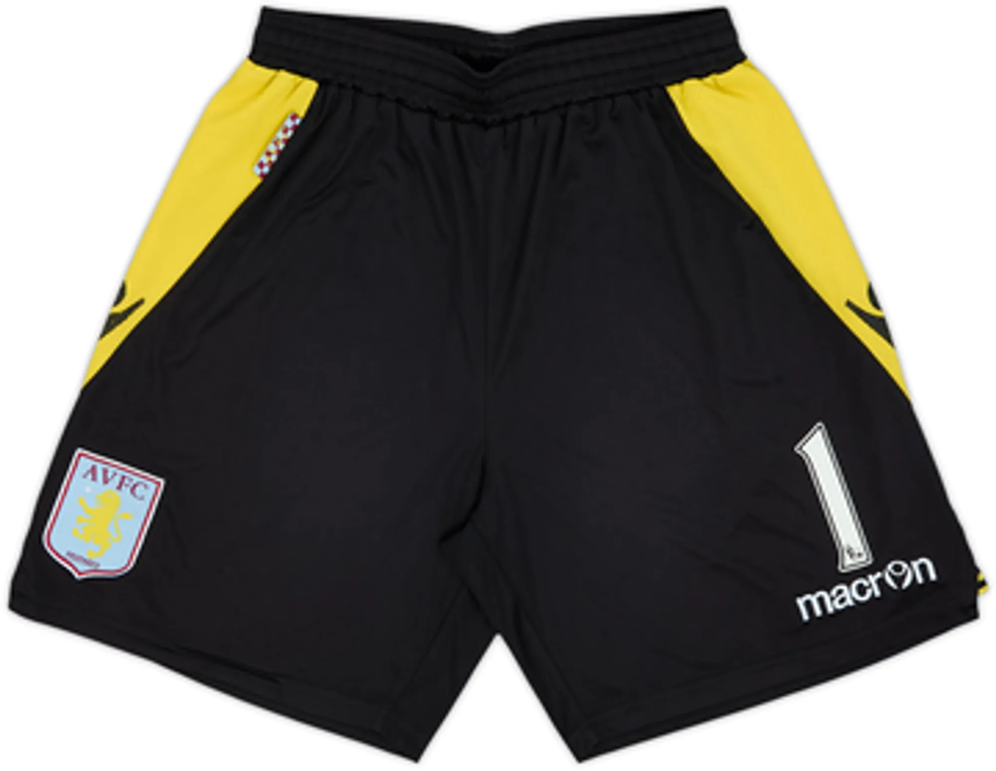 Macron Aston Villa Mens Goalkeeper Home Shorts 2013/14