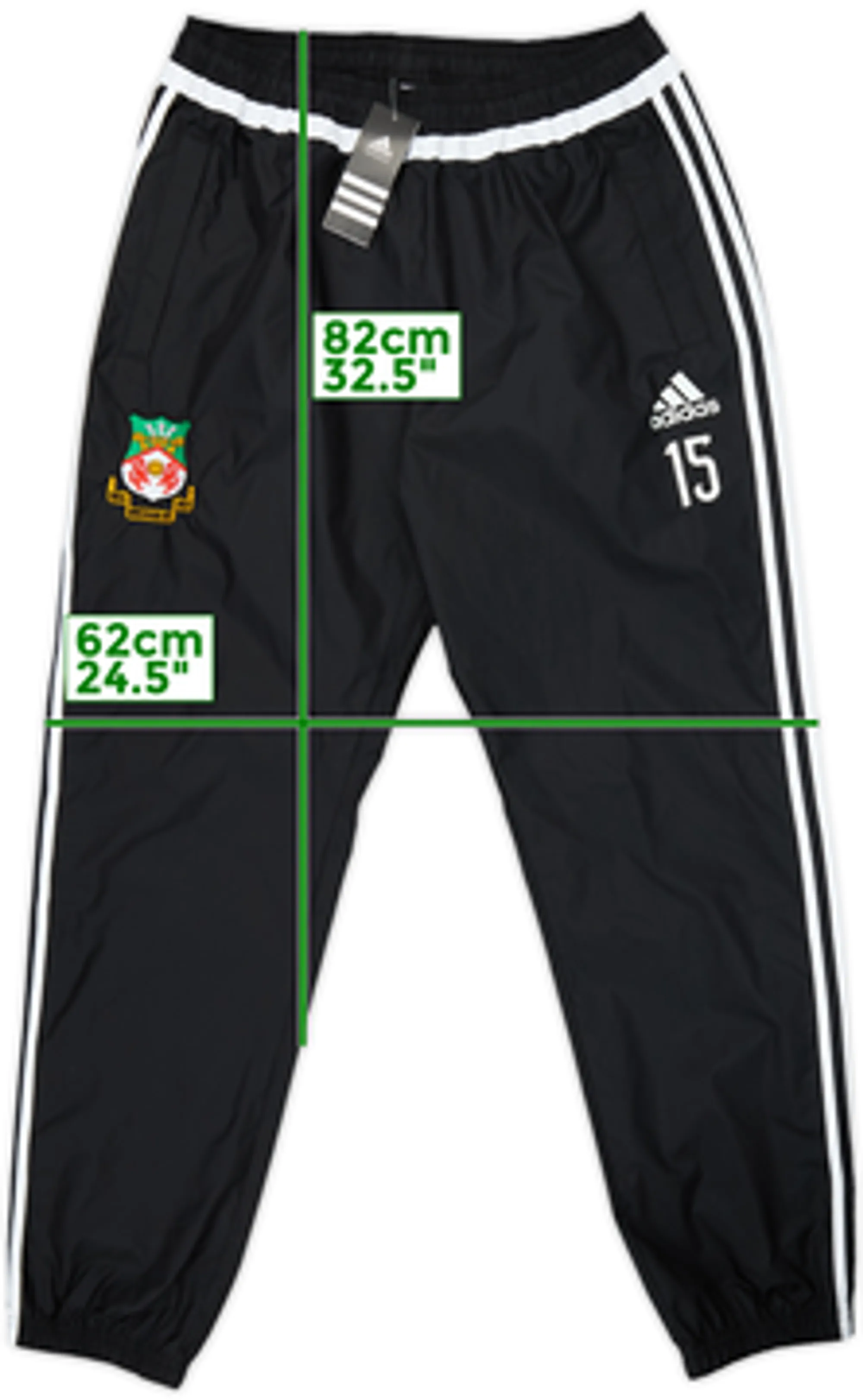 2014-15 Wrexham adidas Track Pants/Bottoms #15 (L)
