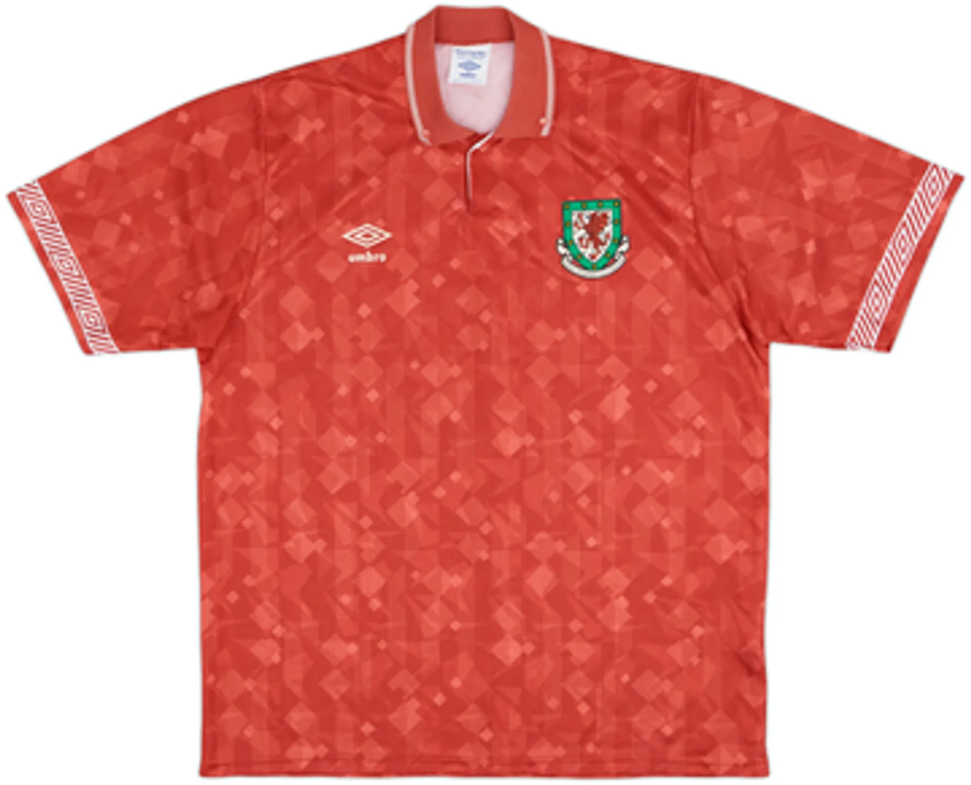 Umbro Wales Mens SS Home Shirt 1990