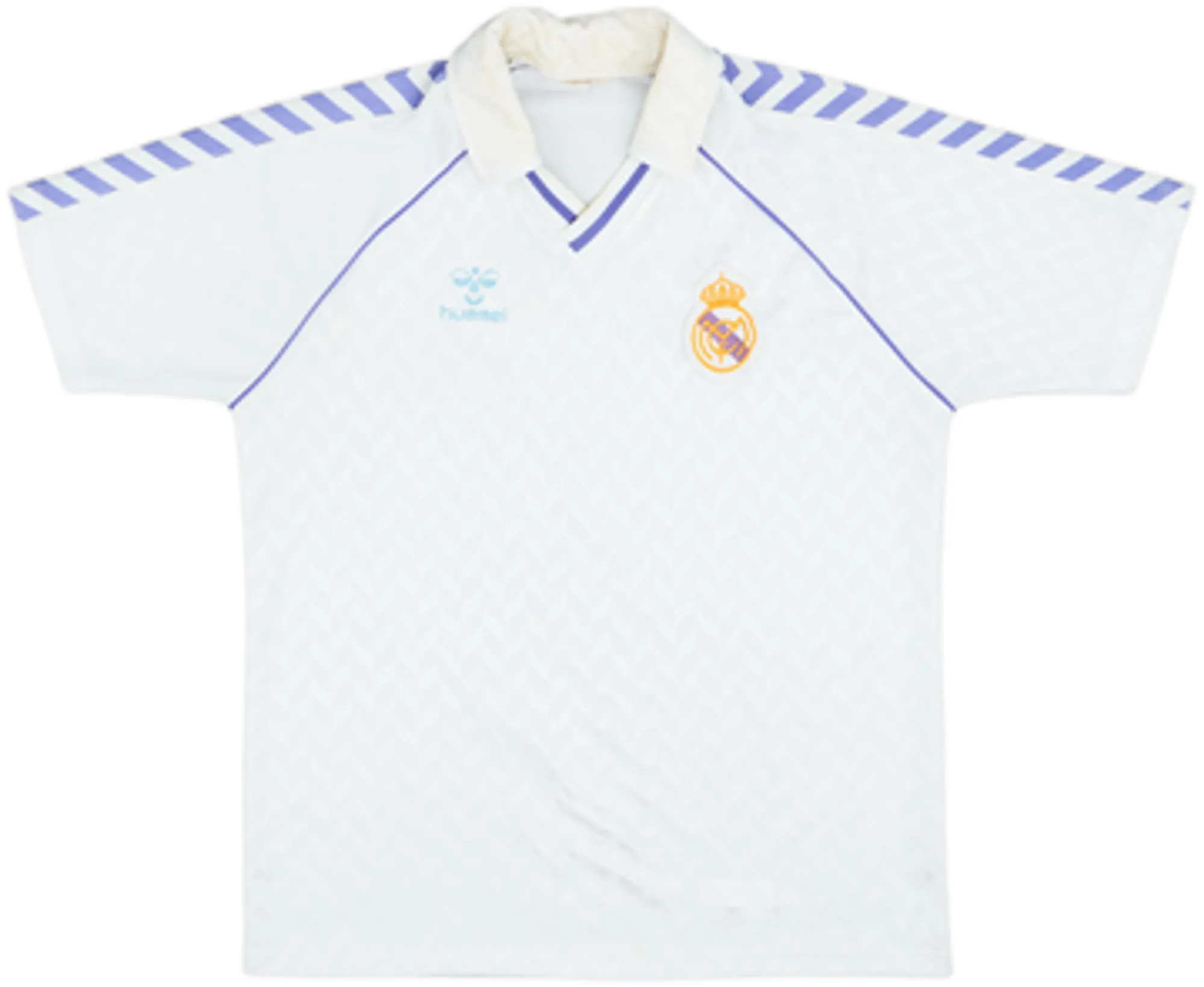 Hummel Real Madrid Mens SS Home Shirt 1986/88
