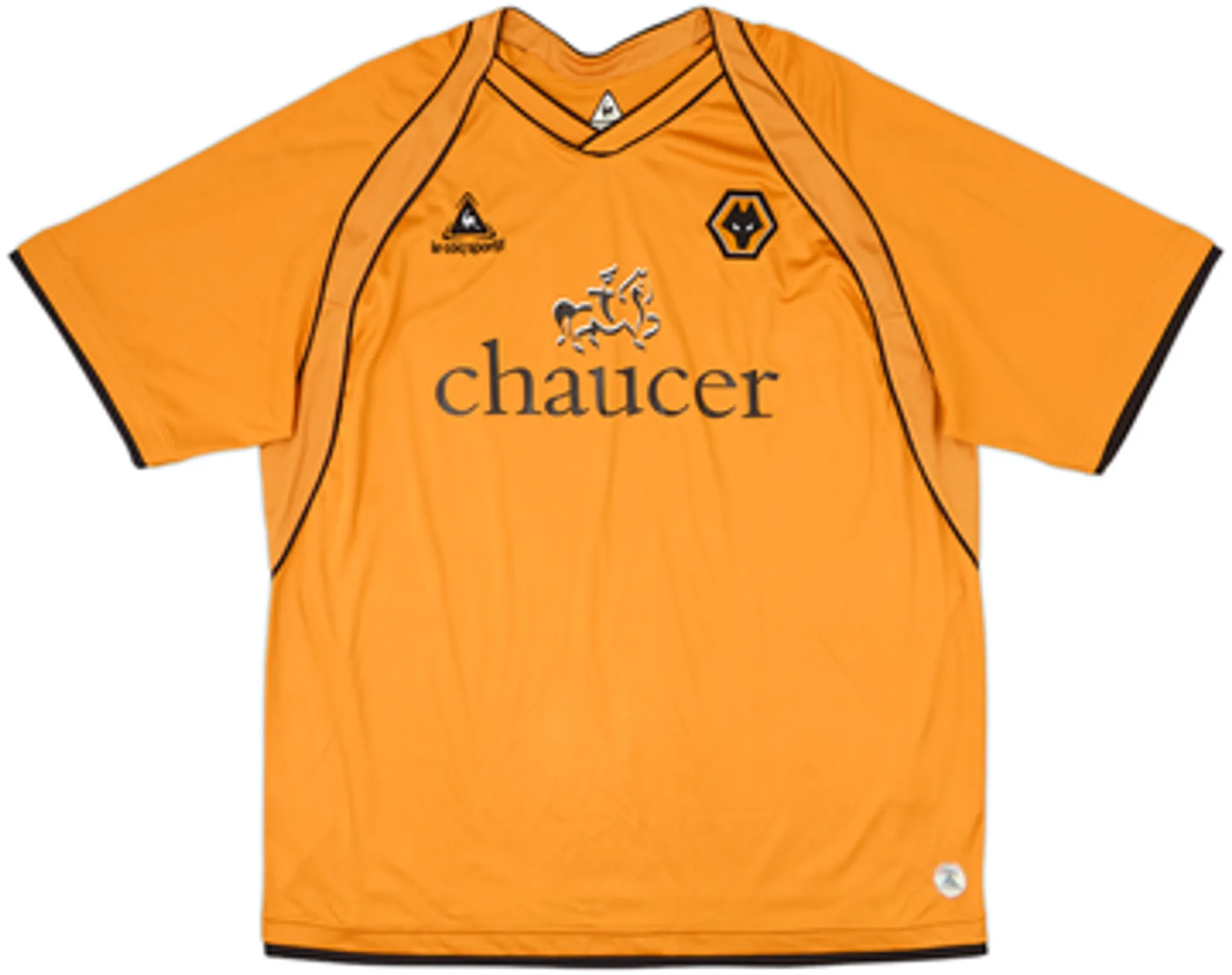 LeCoqSportif Wolverhampton Wanderers Mens SS Home Shirt 2006/08