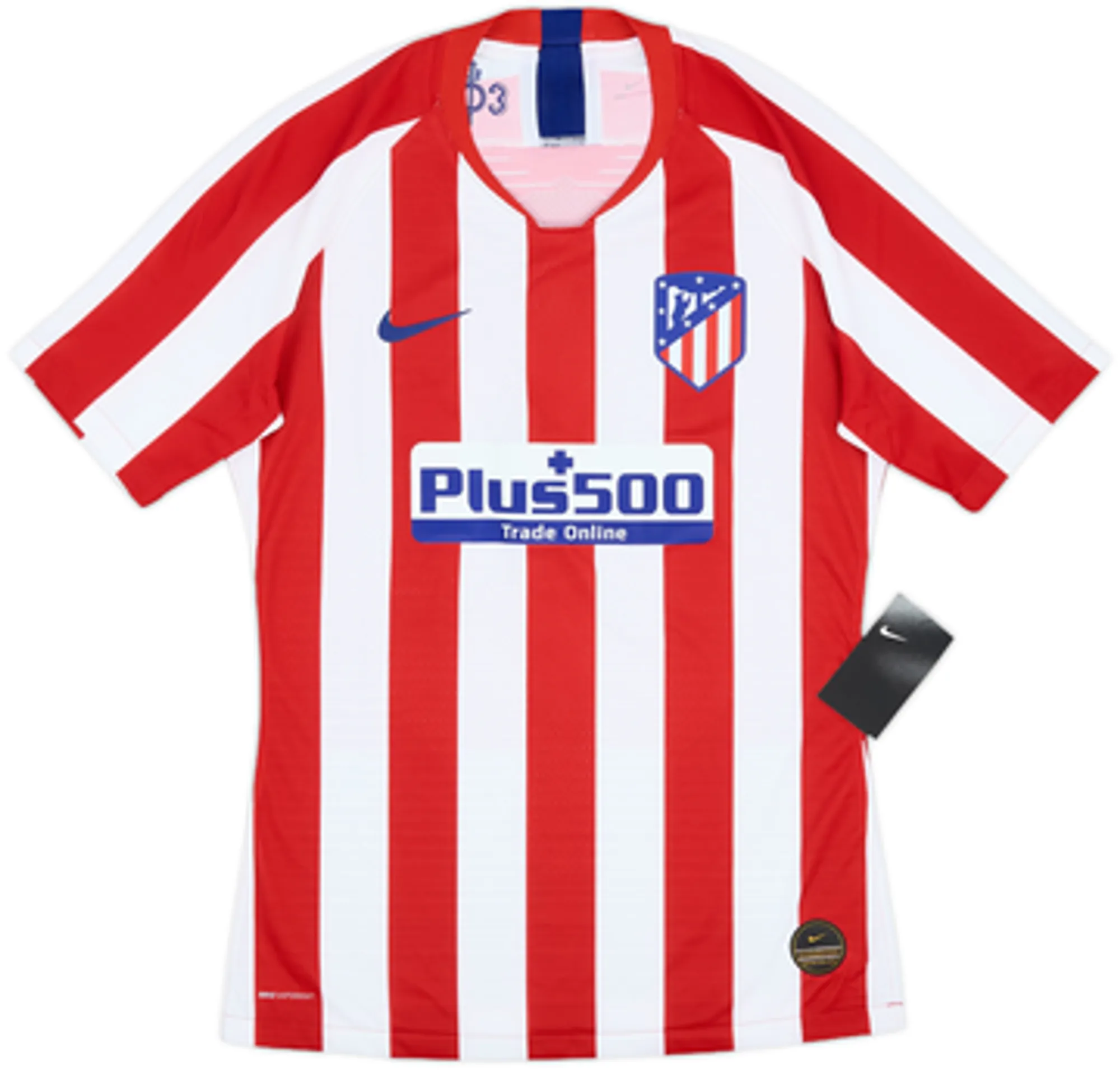 Nike Atlético Madrid Mens SS Player Issue Home Shirt 2019/20