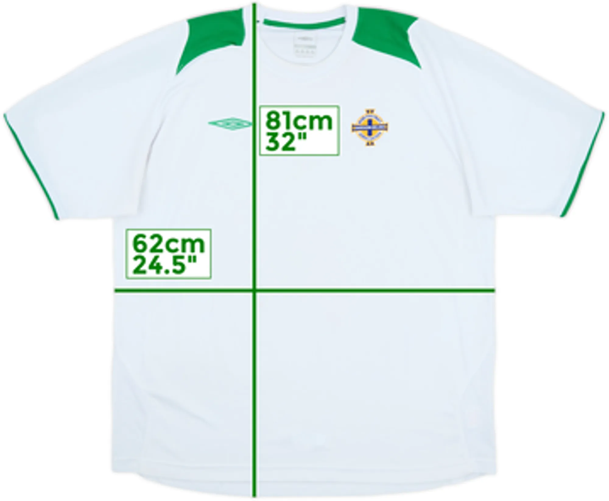 Umbro Northern Ireland Mens SS Home Shirt 2006