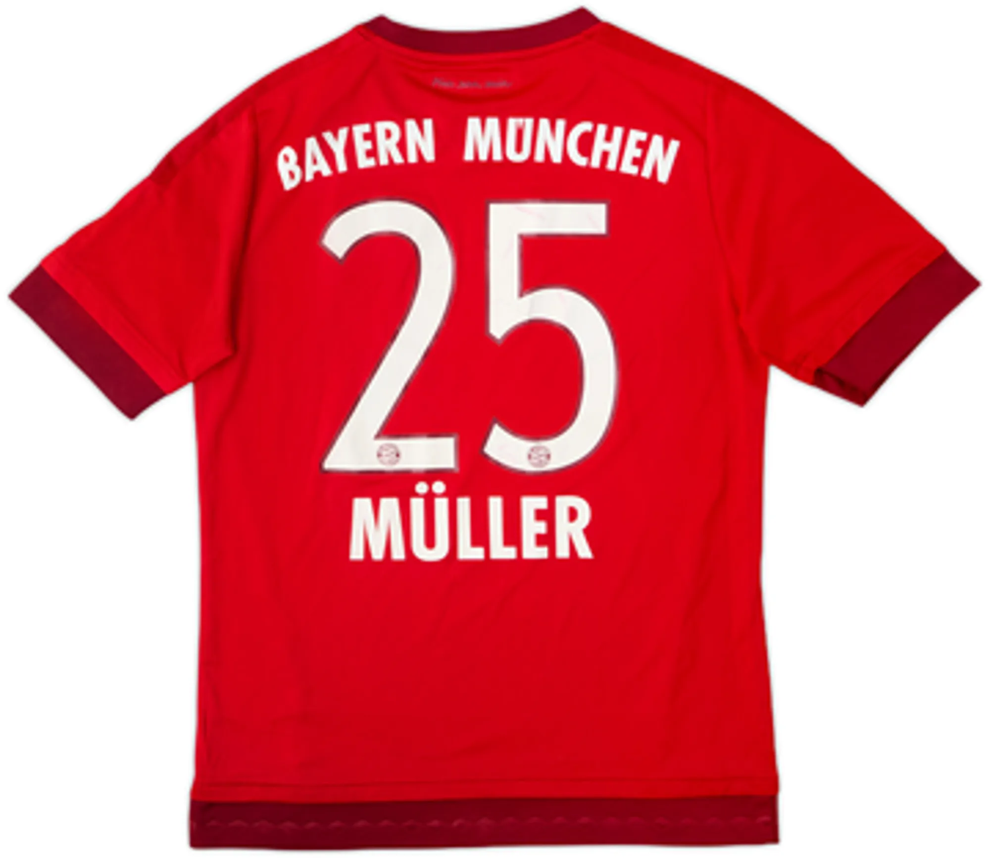 adidas Bayern Munich Boys SS Home Shirt 2015/16