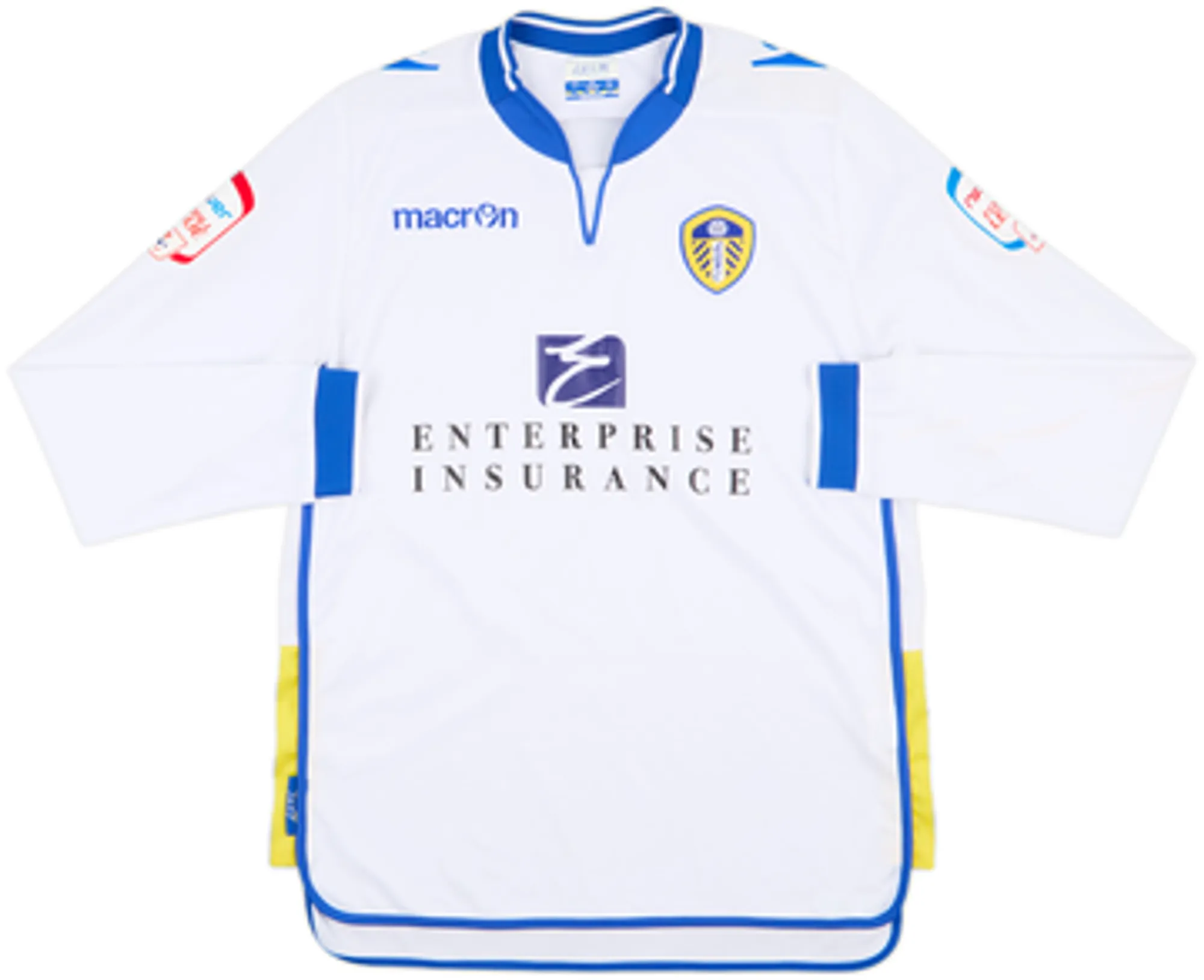Macron Leeds United Mens LS Home Shirt 2012/13
