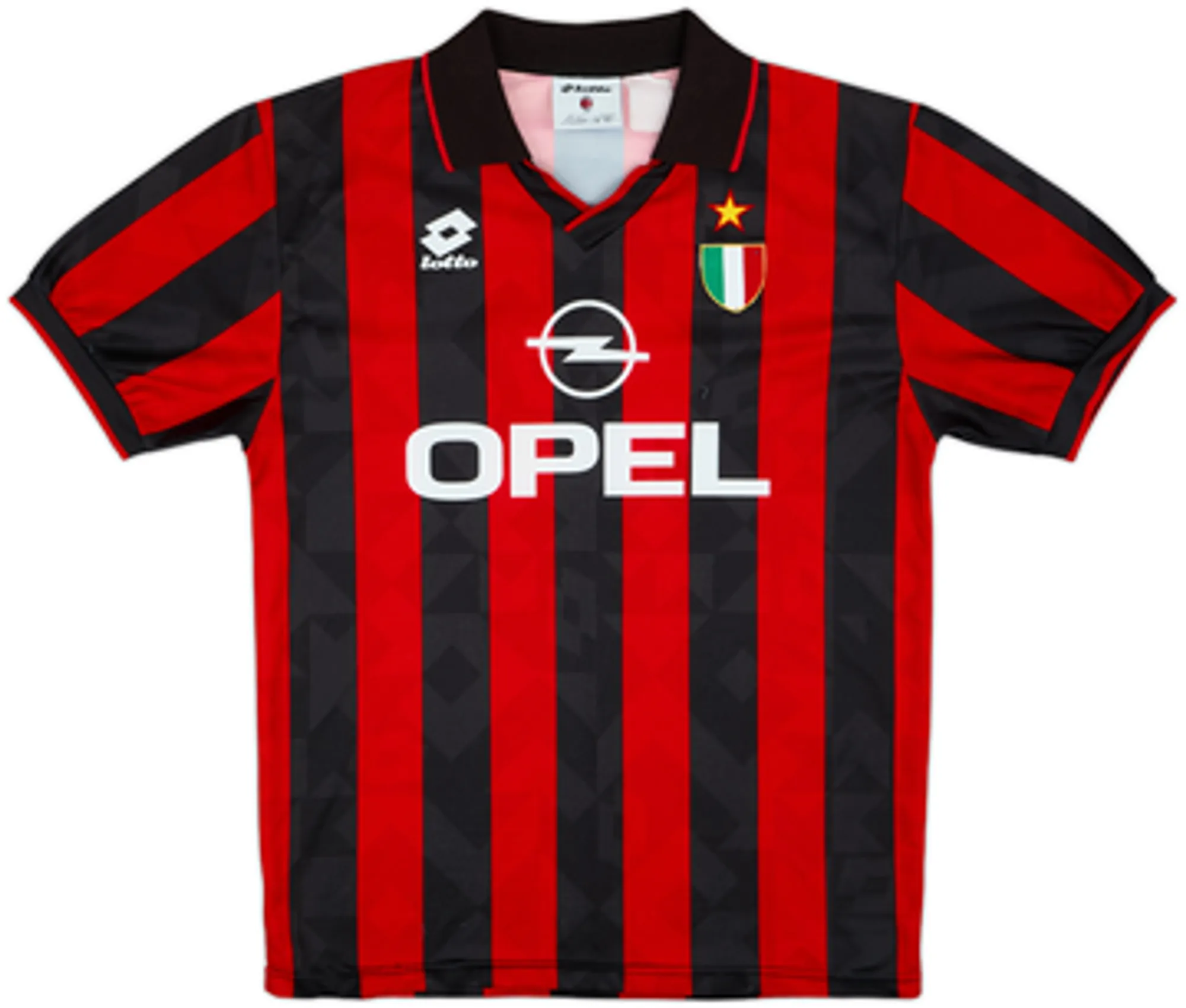 Lotto AC Milan Mens SS Home Shirt 1994/95