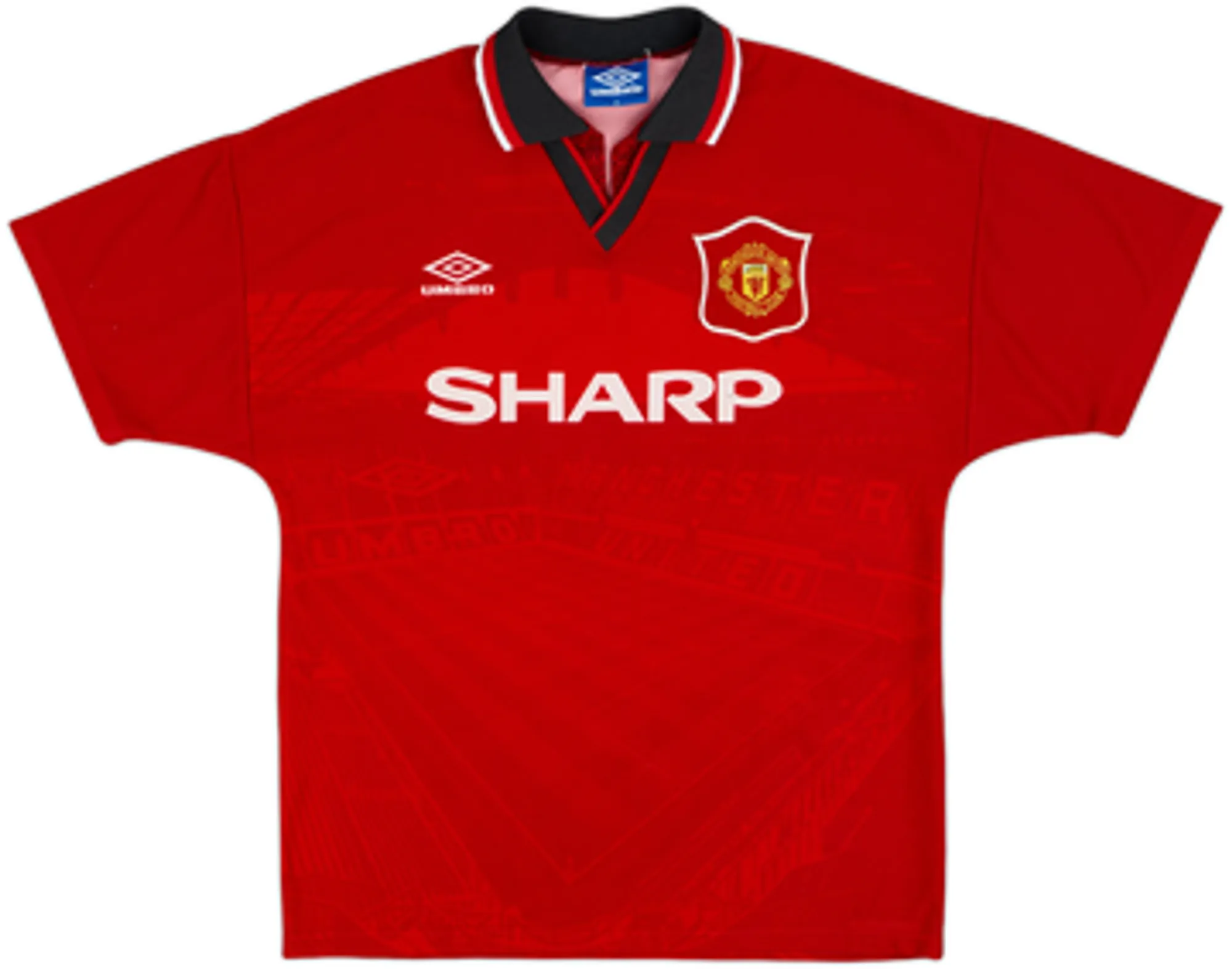 Umbro Manchester United Mens SS Home Shirt 1994/96