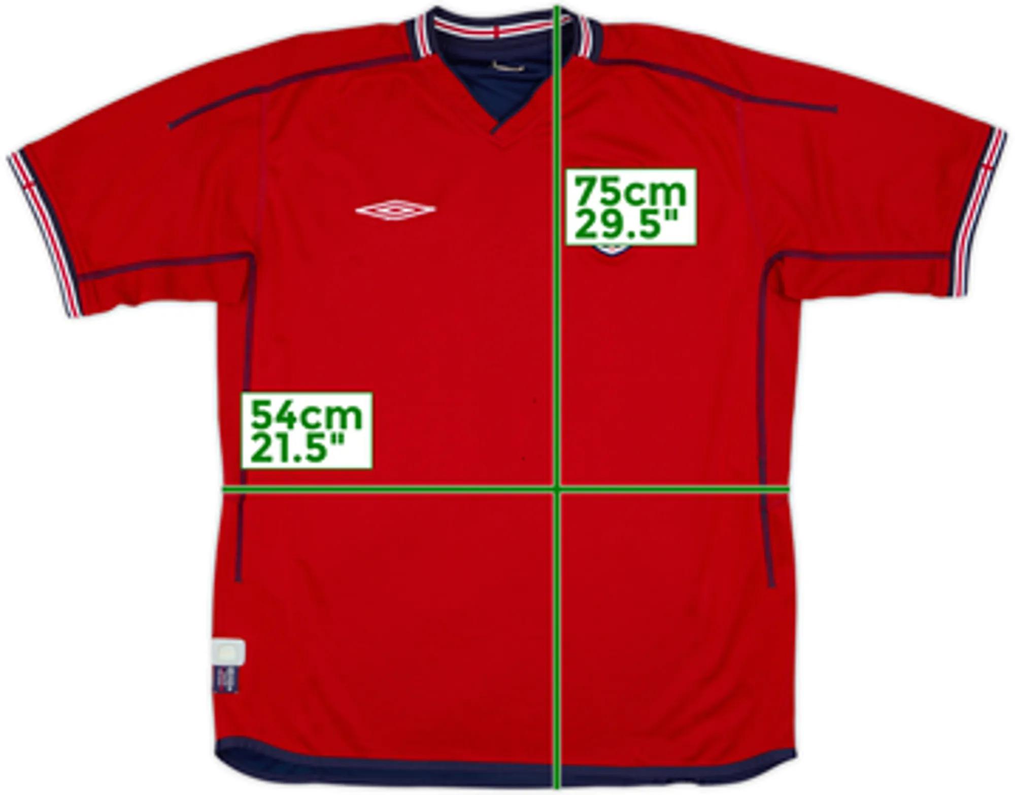 Umbro England Mens SS Away Shirt 2002