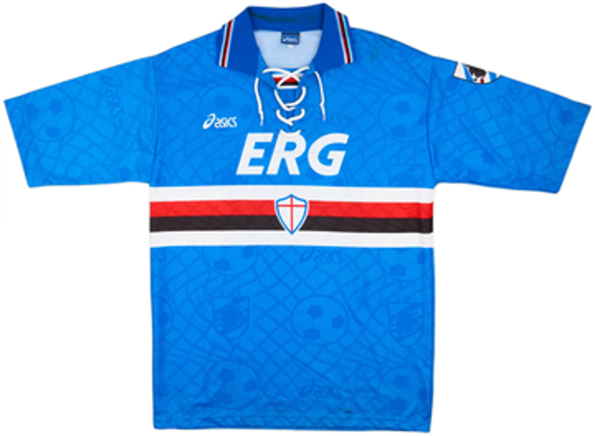 Asics Sampdoria Mens SS Home Shirt 1994/95
