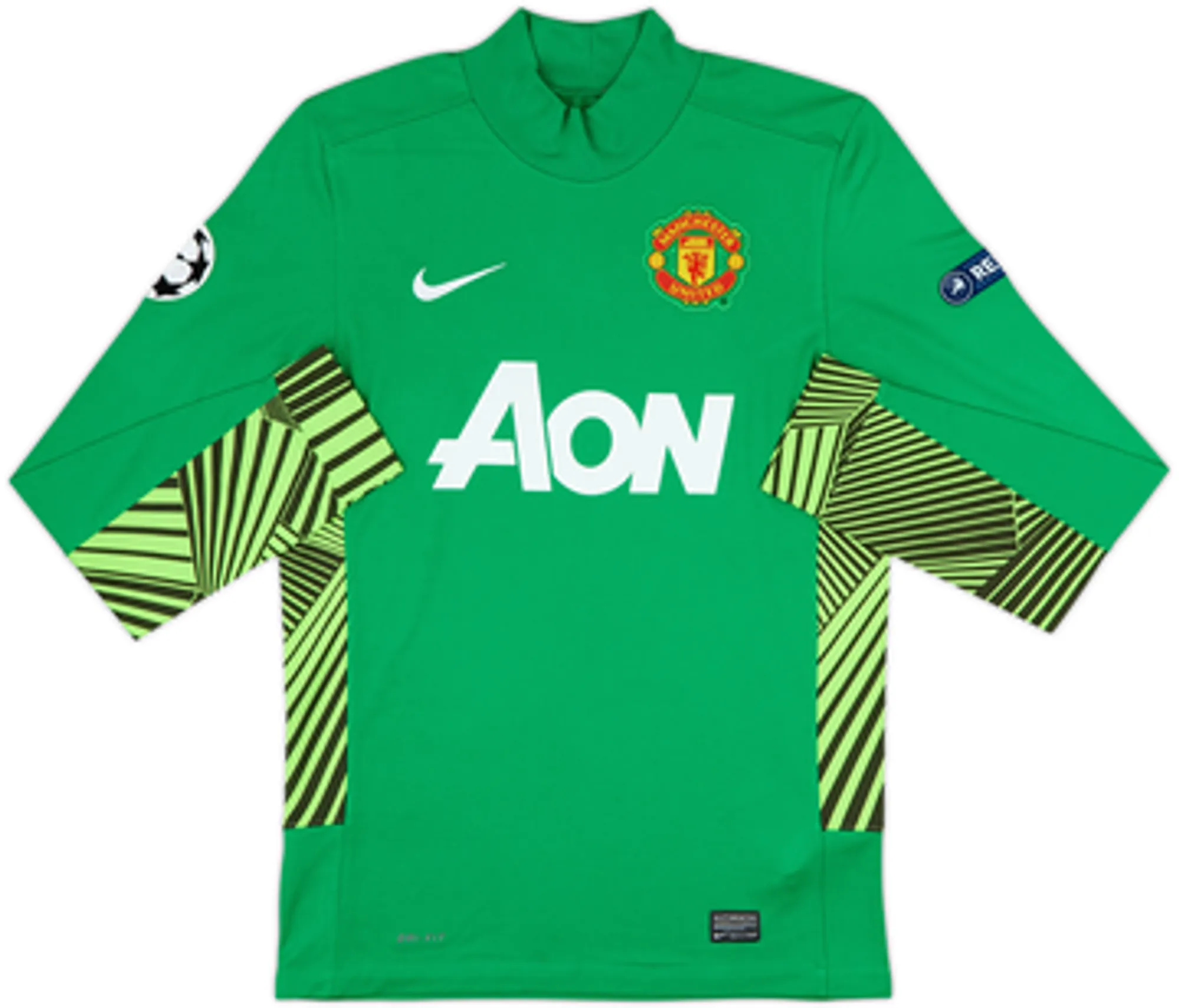 Nike Manchester United Mens LS Goalkeeper Home Shirt 2011/12