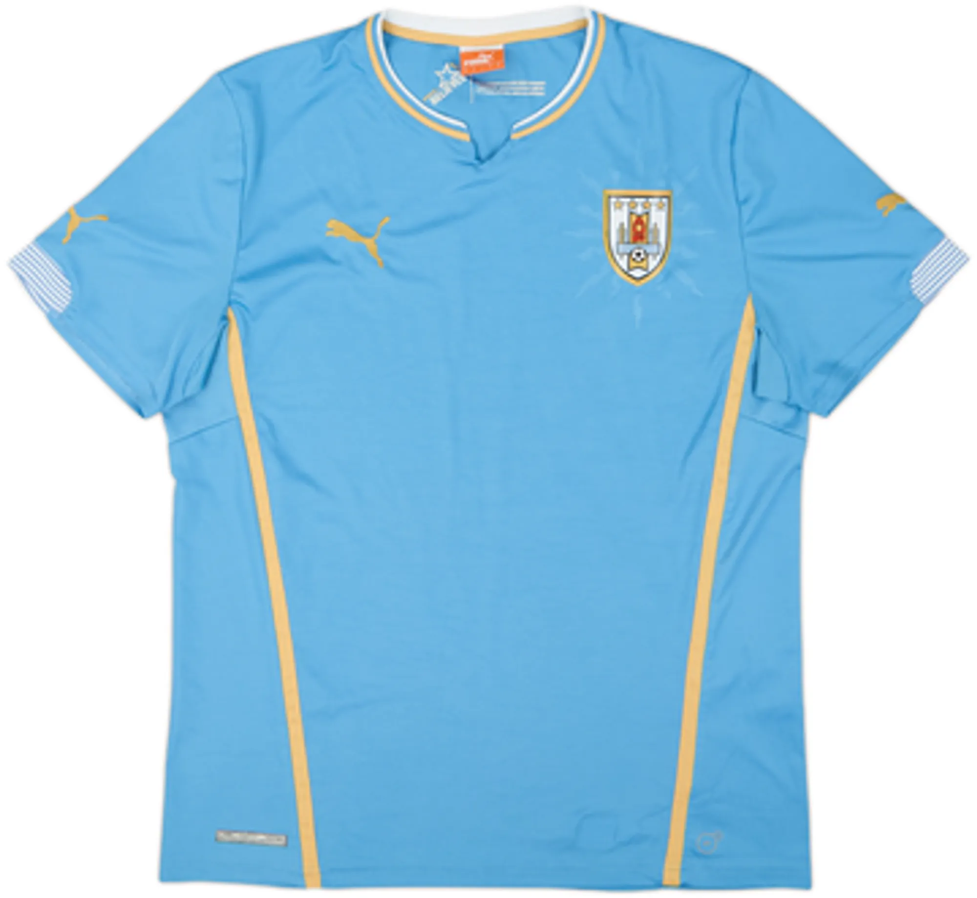 Puma Uruguay Mens SS Home Shirt 2014
