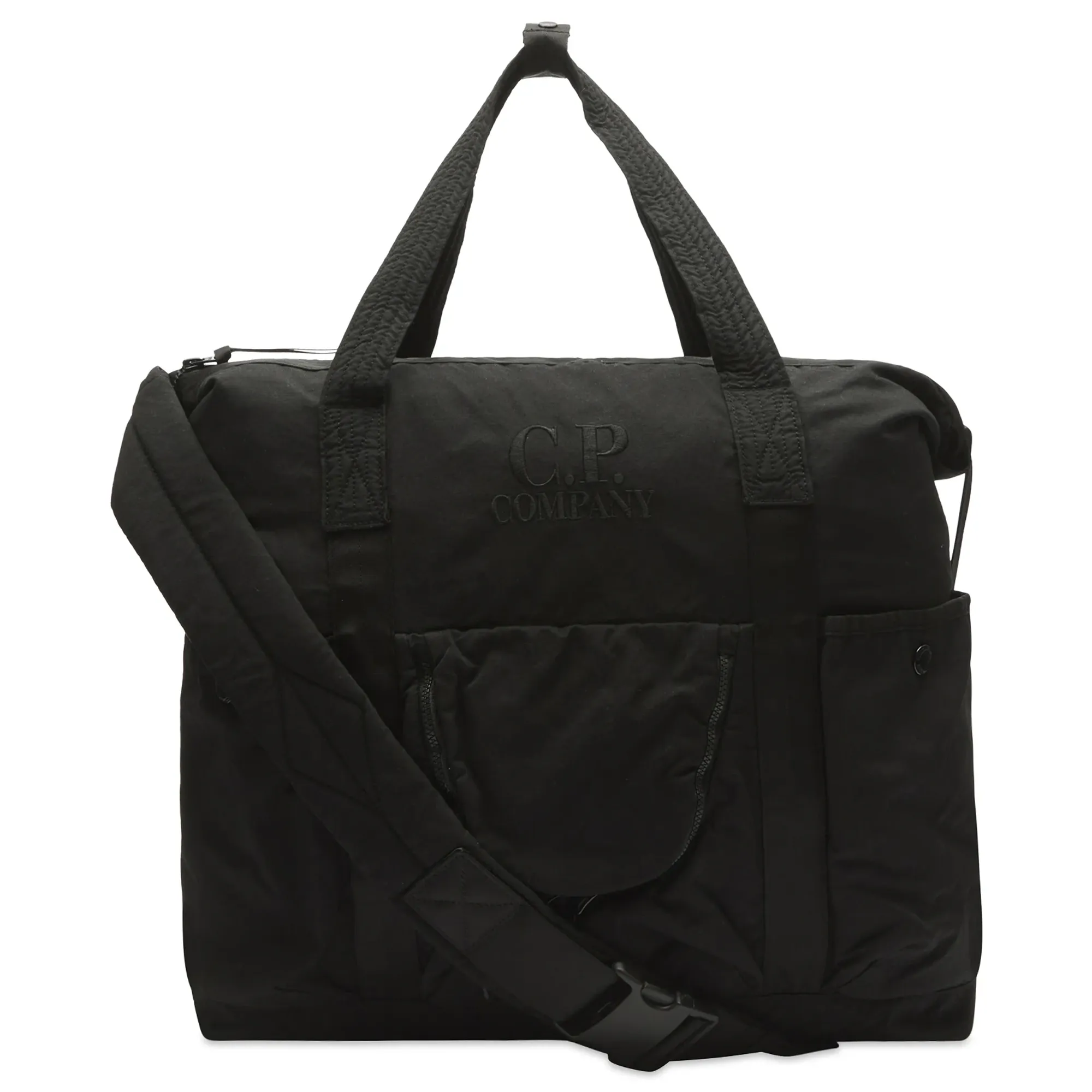 C.P. Company Men's Logo 2-Way Crossbody Bag Black