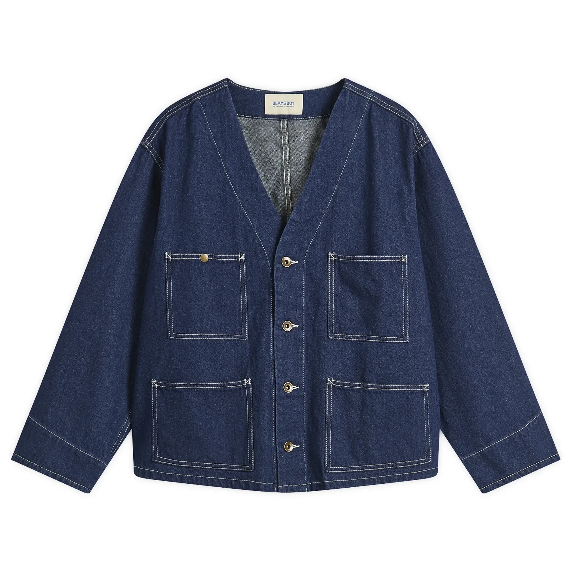 Beams Boy Women's Denim Engineer Jacket Indigo
