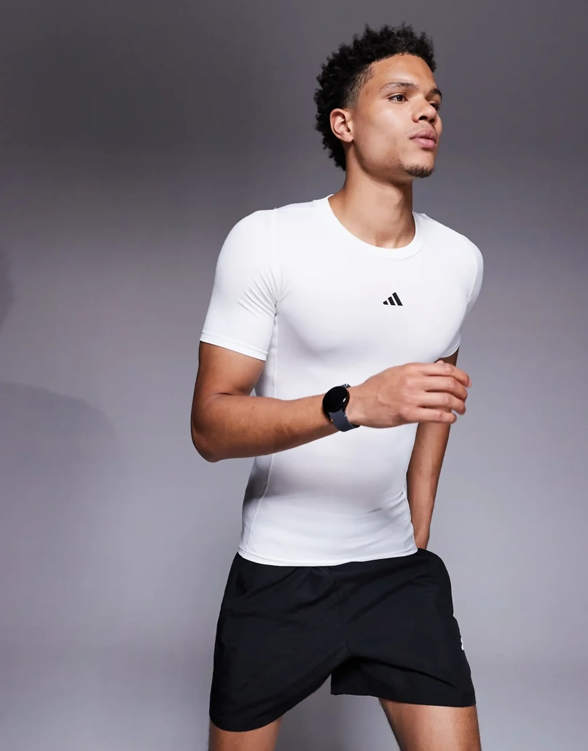 Adidas Training Tech Fit T-Shirt In White