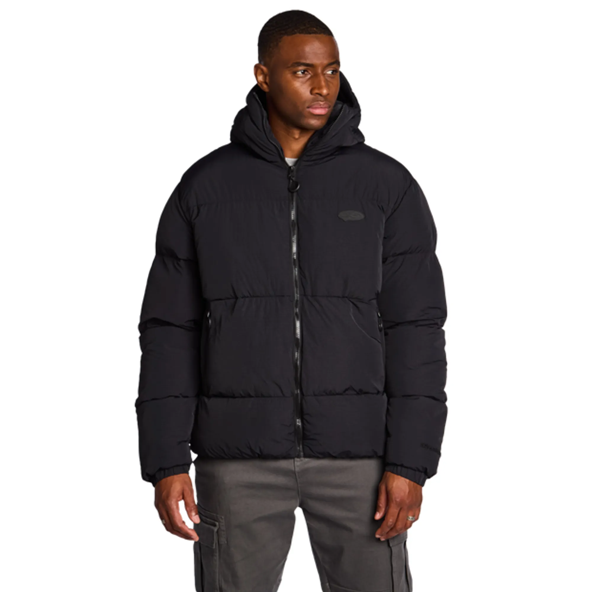Street Cartel Romero Puffer Men Jackets - Black