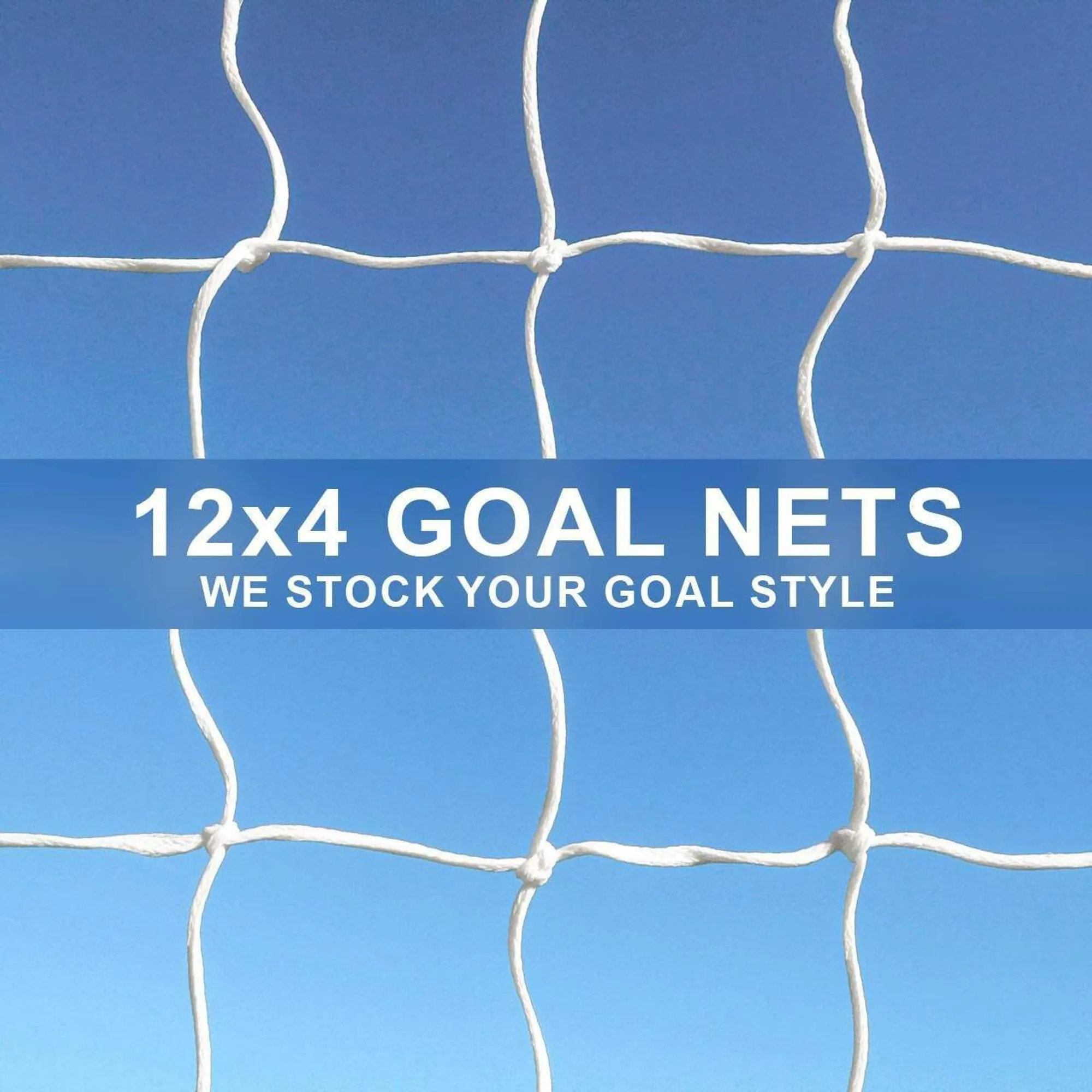 12 x 4 Replacement Football Goal Nets