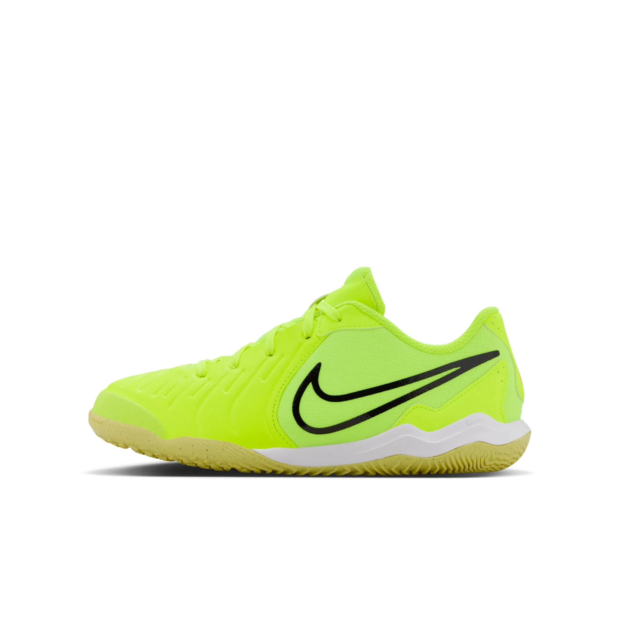 Nike Jr. Tiempo Legend 10 Academy Younger/Older Kids' Indoor Court Low-Top Football Shoes - Yellow