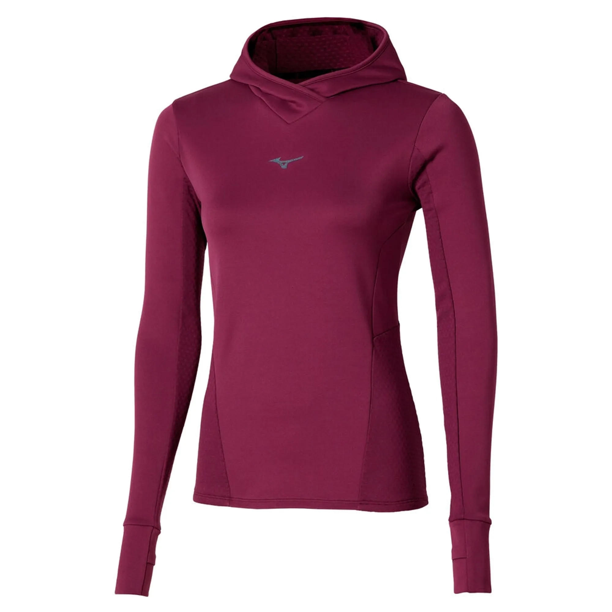 Mizuno Active Warmalite Hooded Running Shirt Women - Violet