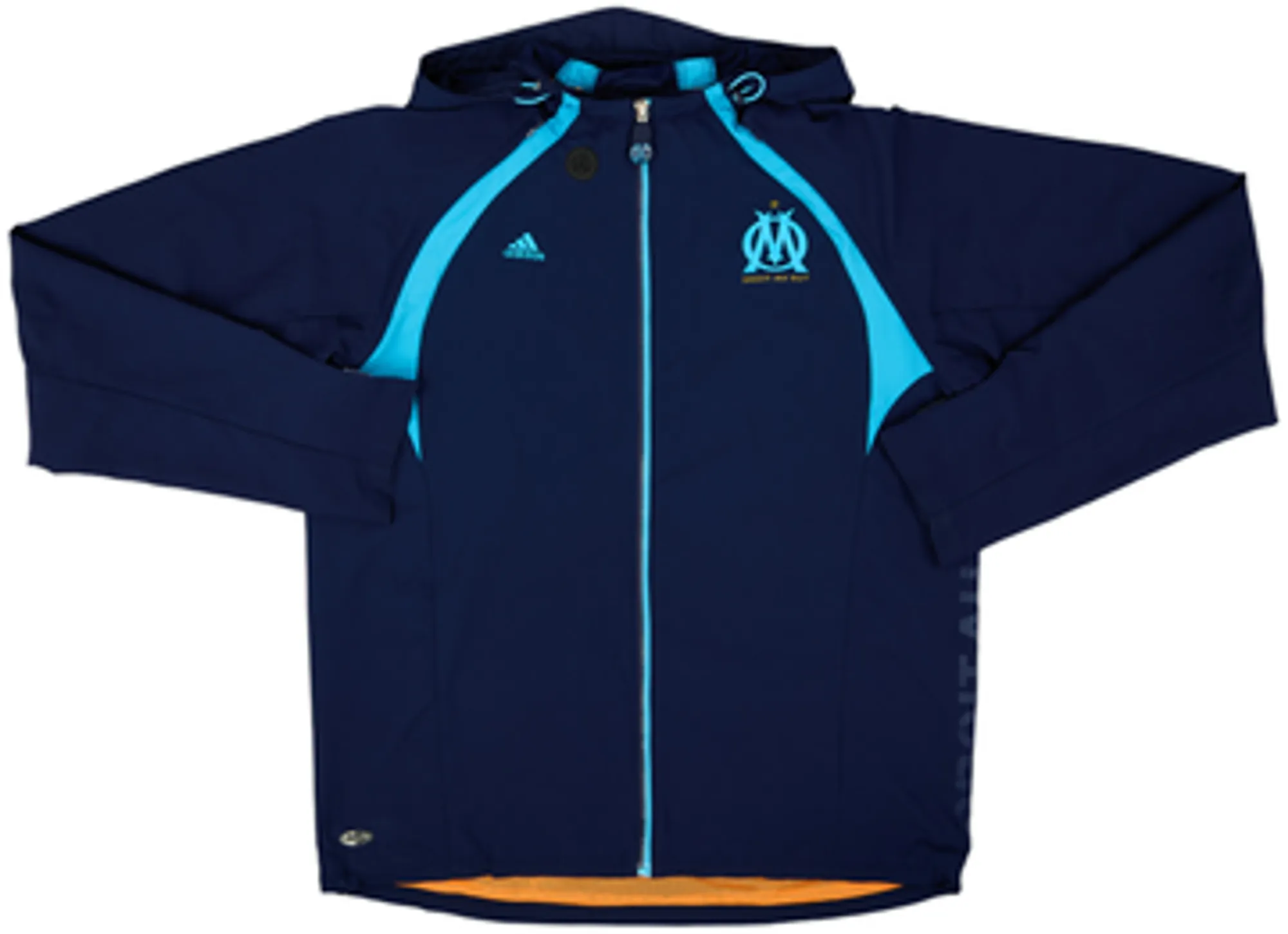 2007-08 Olympique Marseille adidas Hooded Track Jacket - 8/10 - (L)