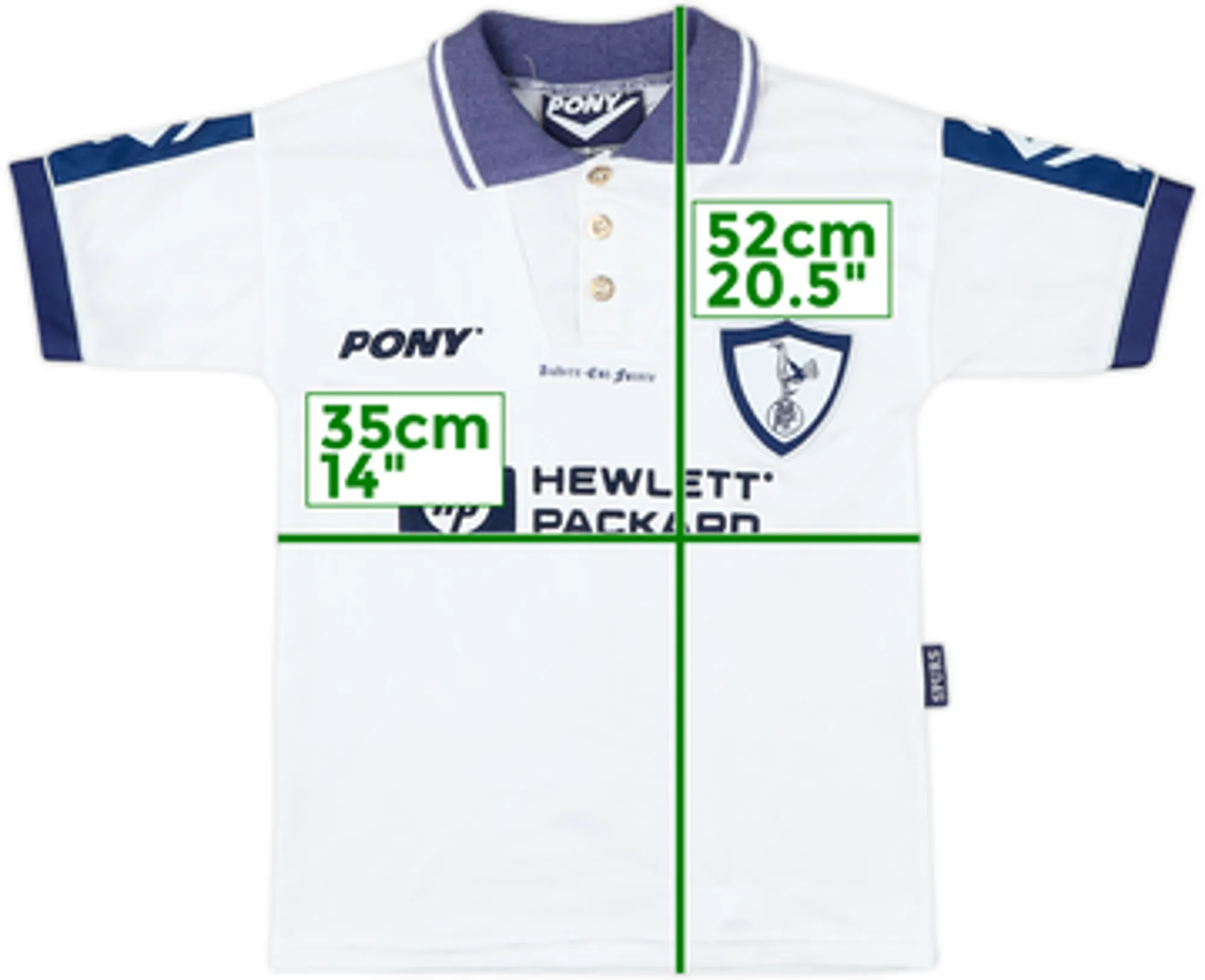 Home Tottenham Hotspur Boys SS Home Shirt 1995/97