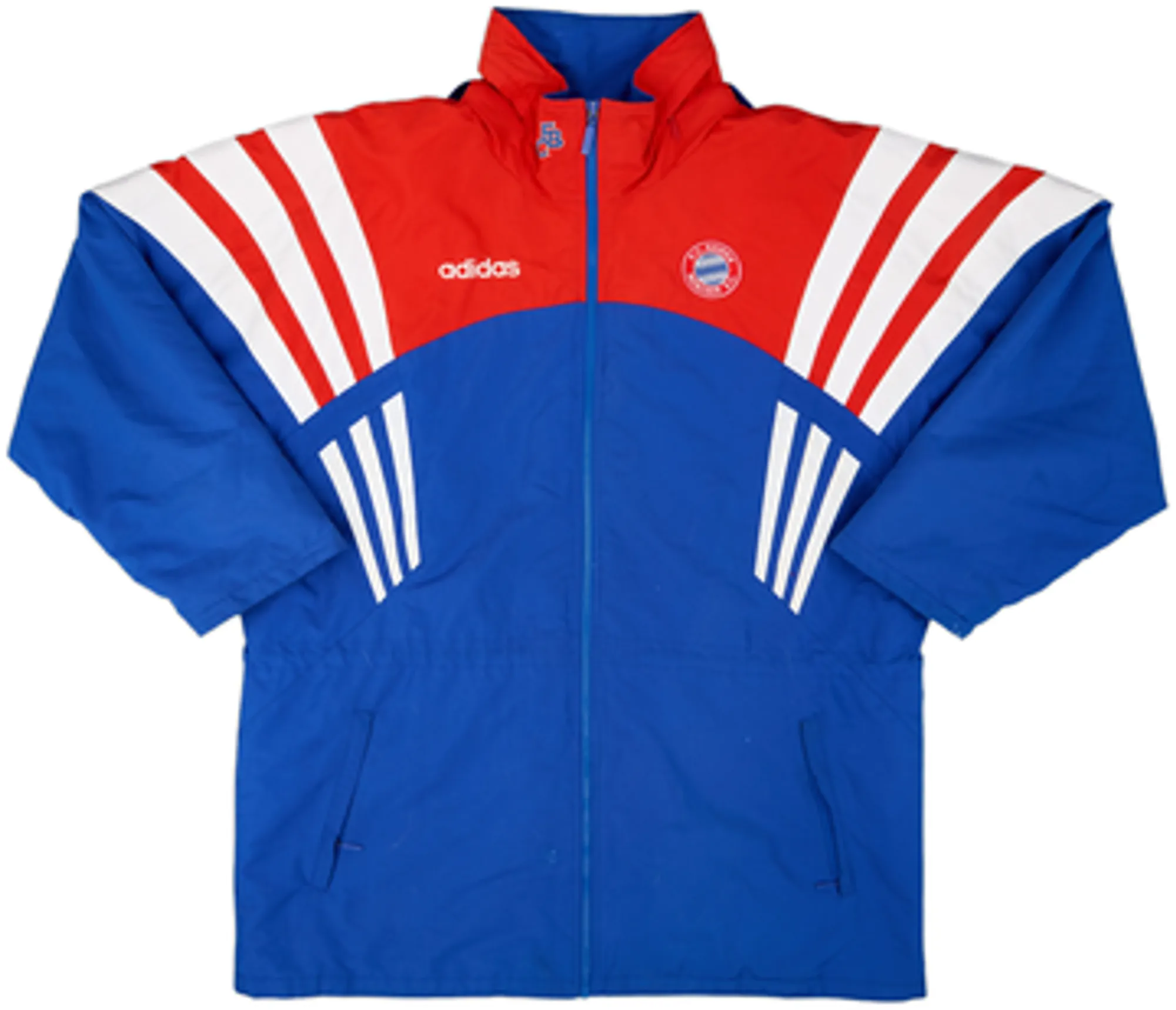 1995-97 Bayern Munich adidas Hooded Track Jacket - 8/10 - (XL)