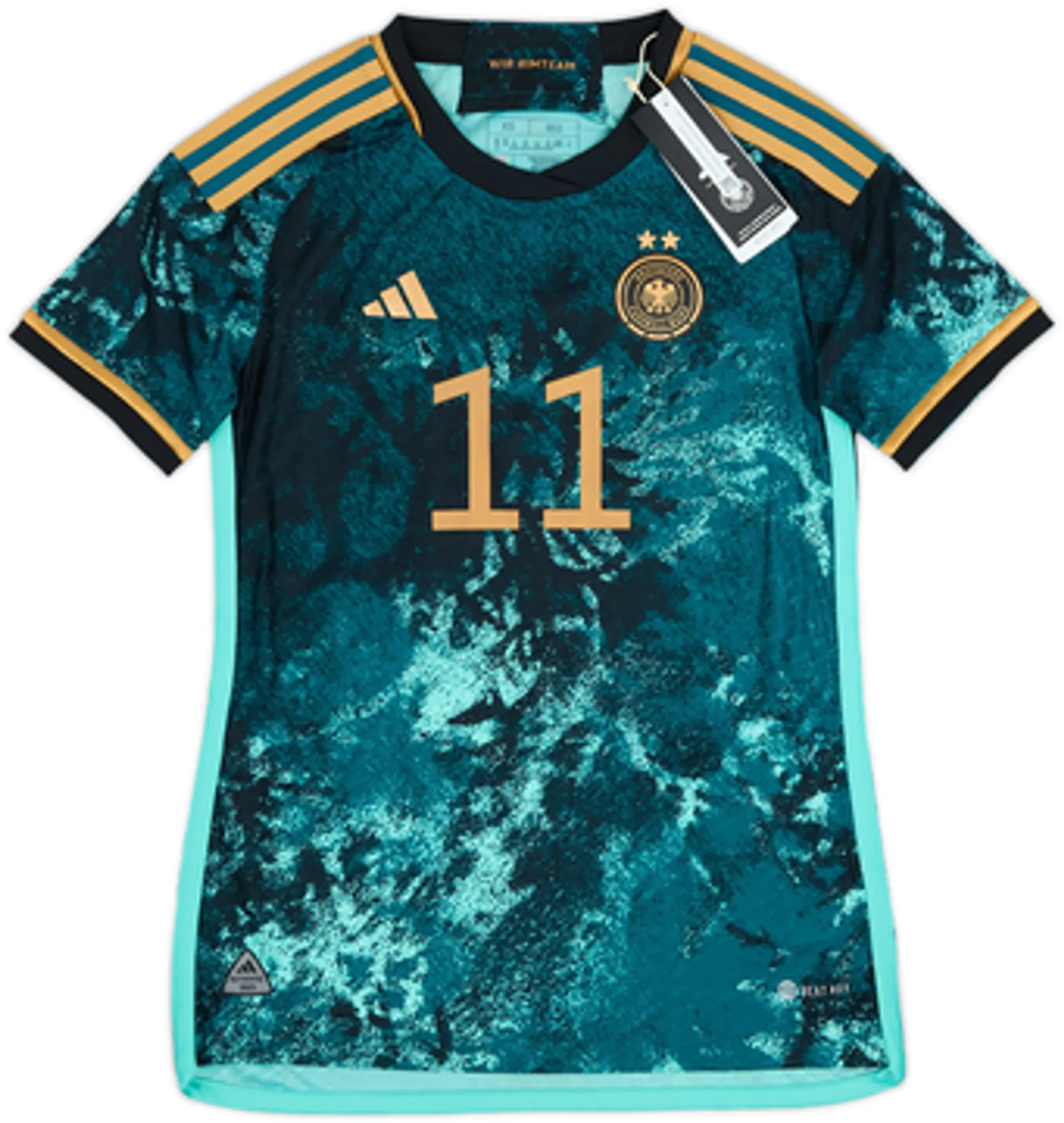 adidas Germany Womens SS Player Issue Away Shirt 2023