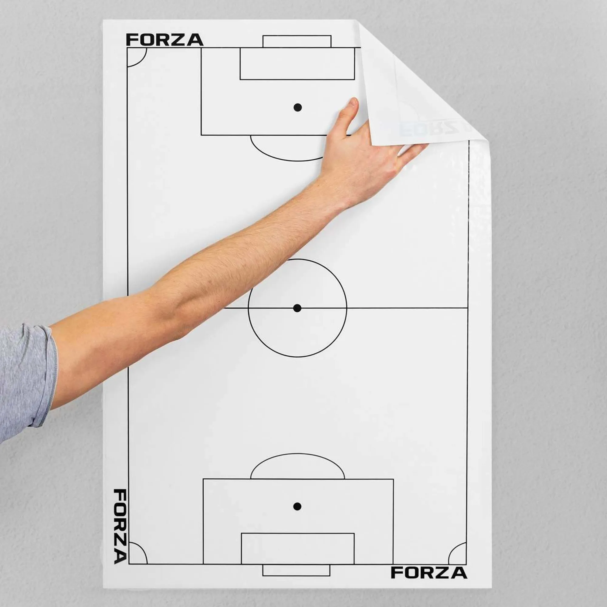 FORZA Adhesive Football Tactics Sheets [20 Sheets]